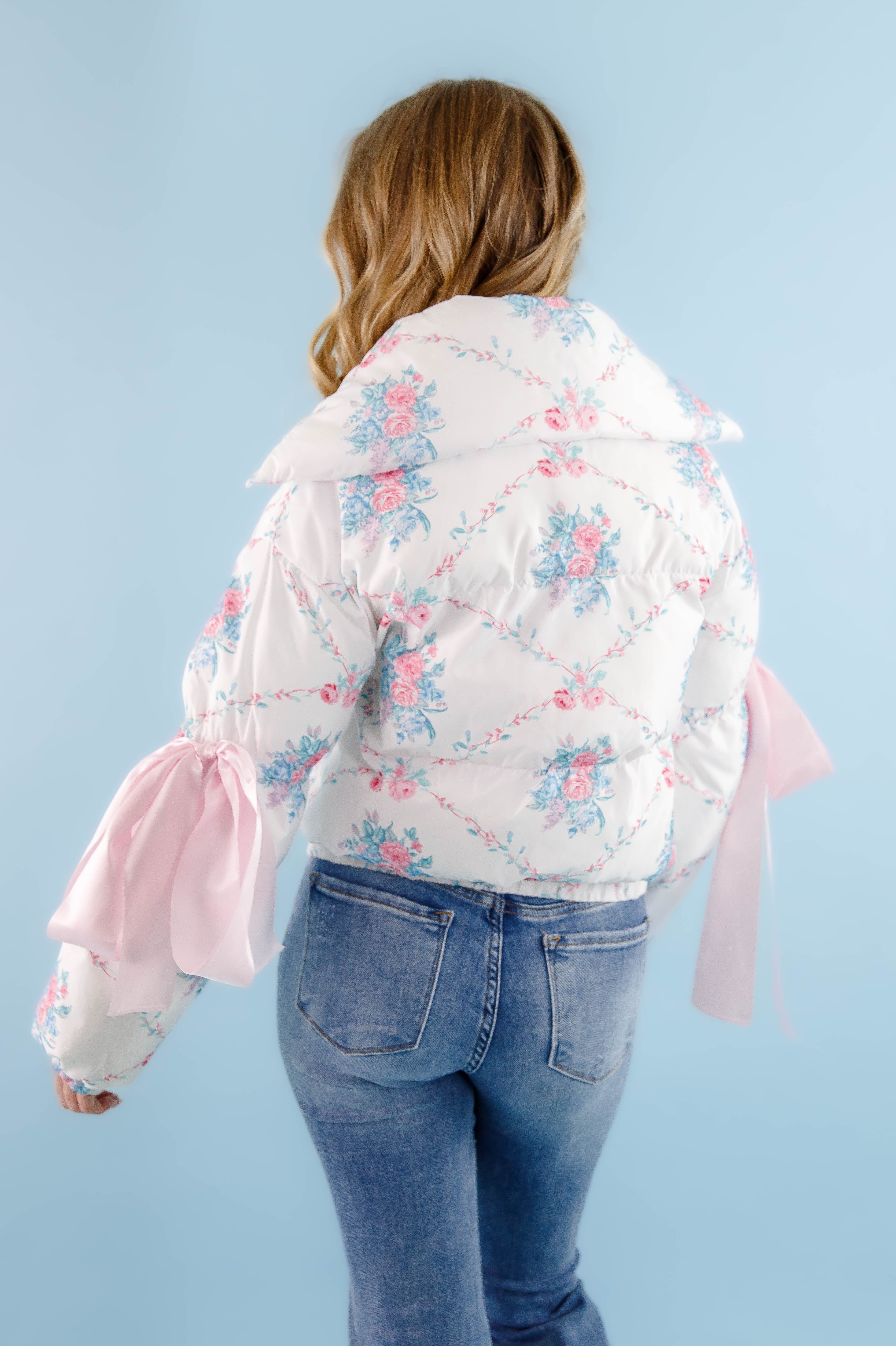 RESTOCK: Graceful Moments Puffer Jacket-White