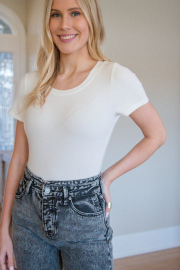 FINAL SALE: Want You To Know Bodysuit-White