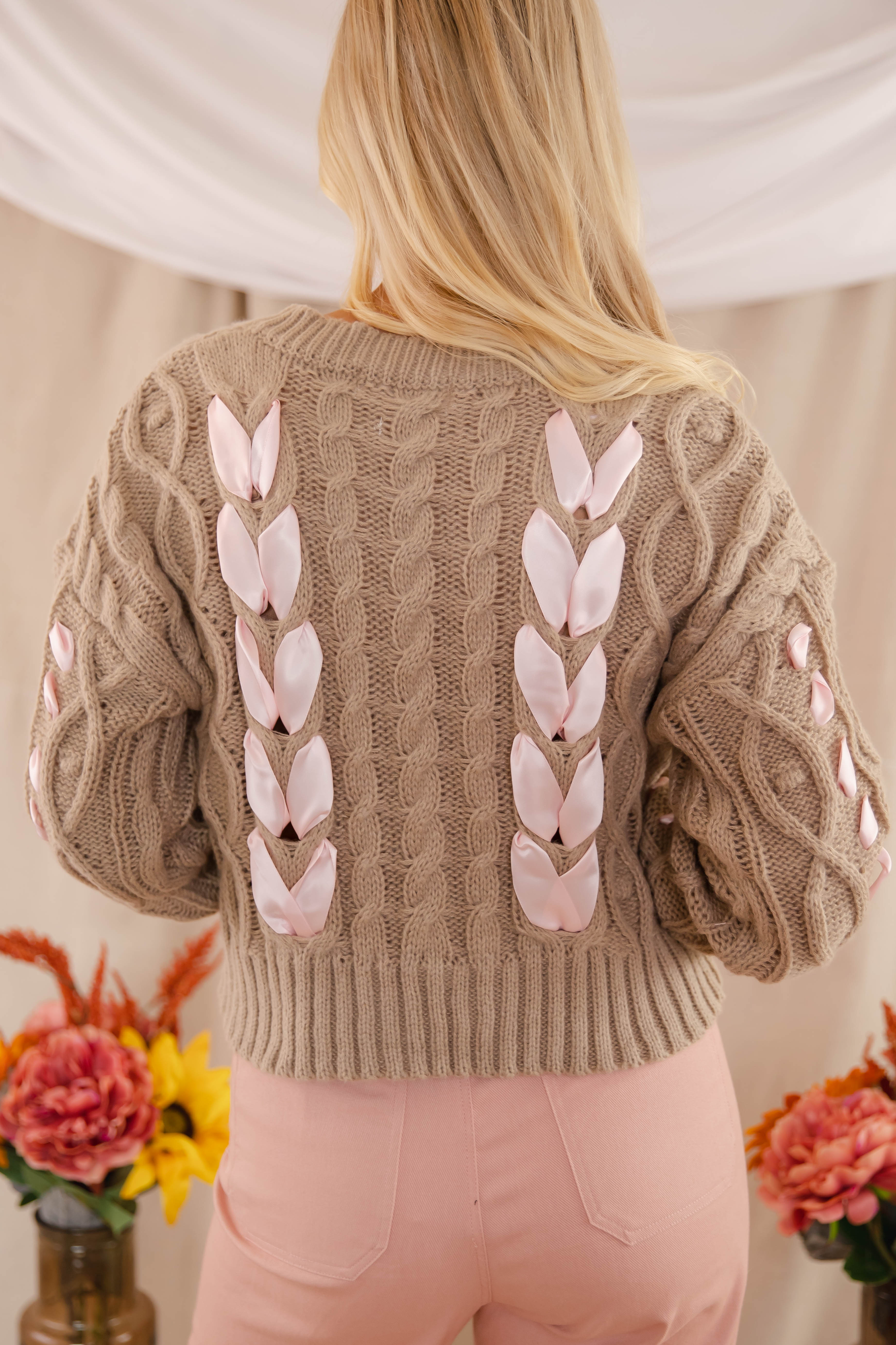 FINAL SALE: Notice The Little Things Ribbon Sweater