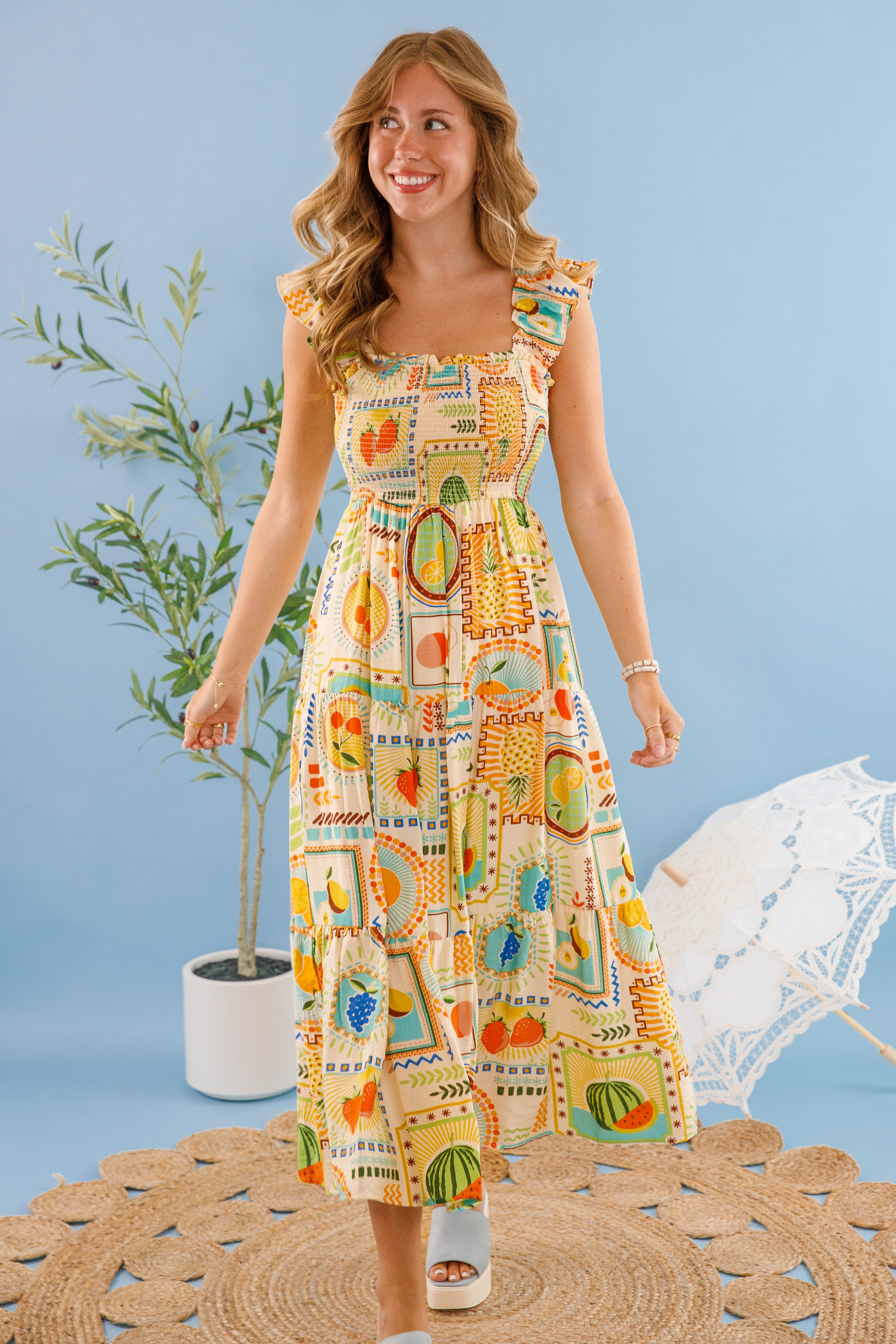 Breathe In the Fresh Air Midi Dress