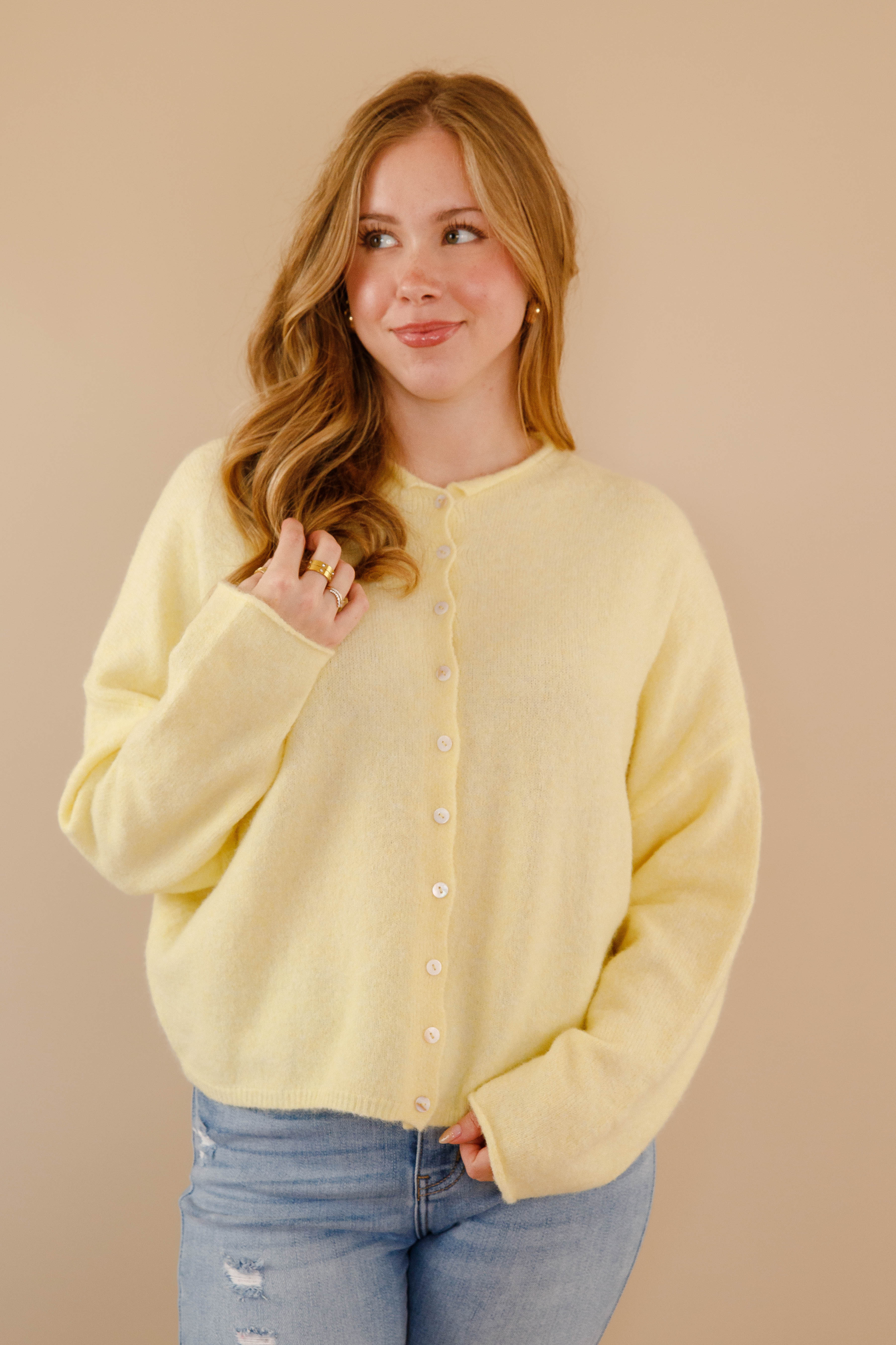 Back To My Old Ways Cardigan-Yellow