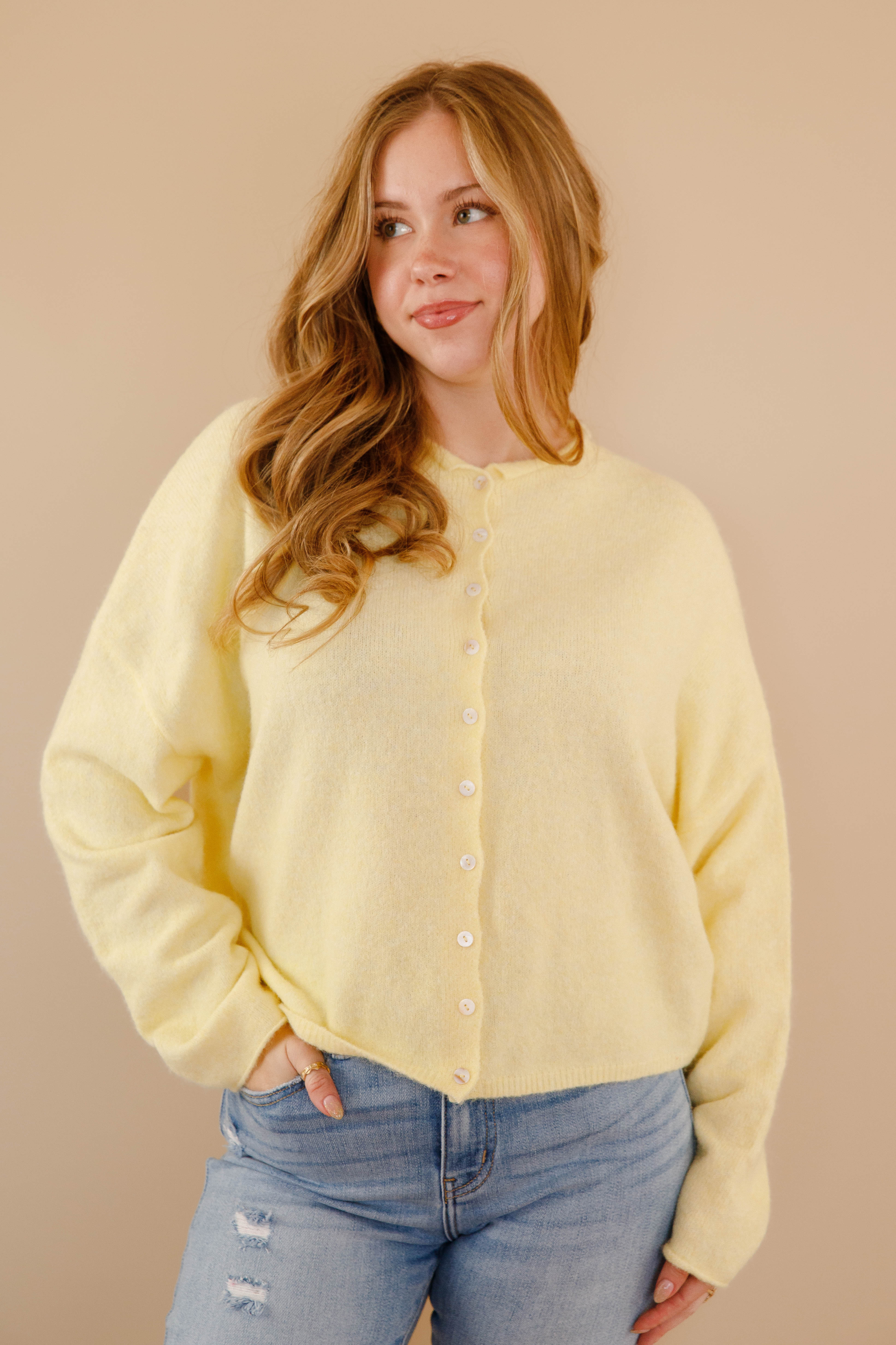 Back To My Old Ways Cardigan-Yellow