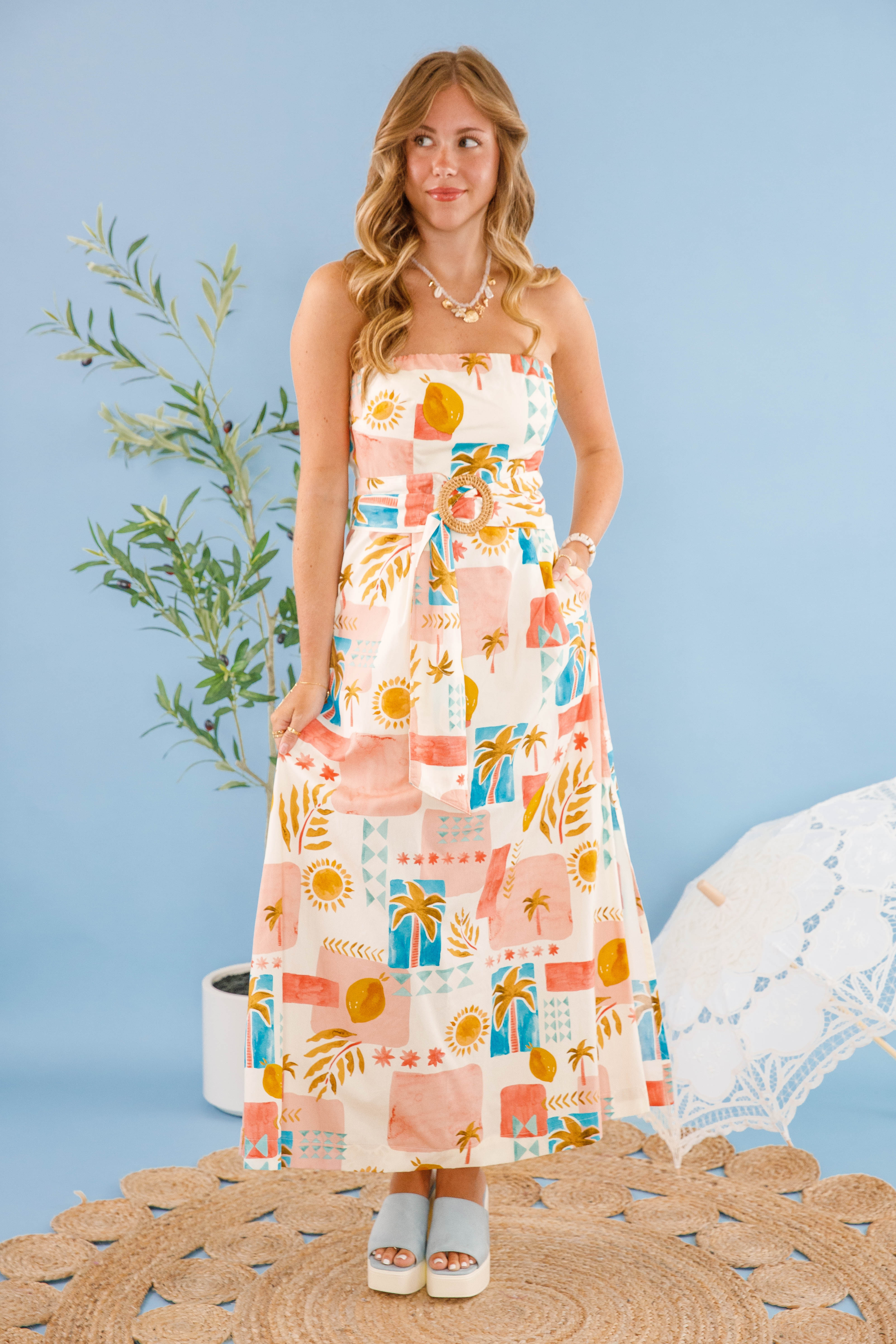 On the Sunny Side of Life Maxi Dress