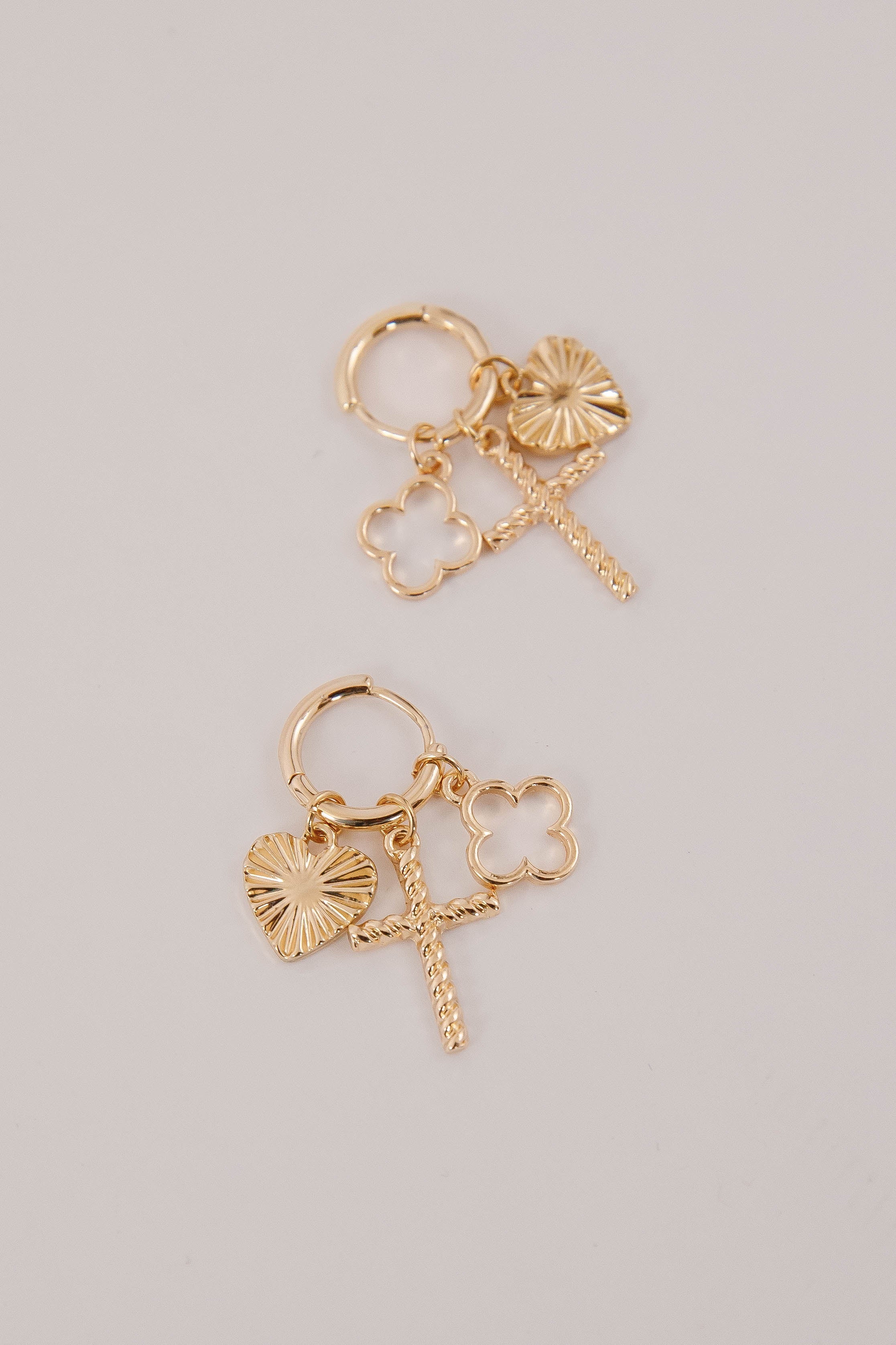 Heart and Soul Charm Earrings