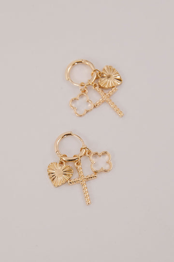 Heart and Soul Charm Earrings