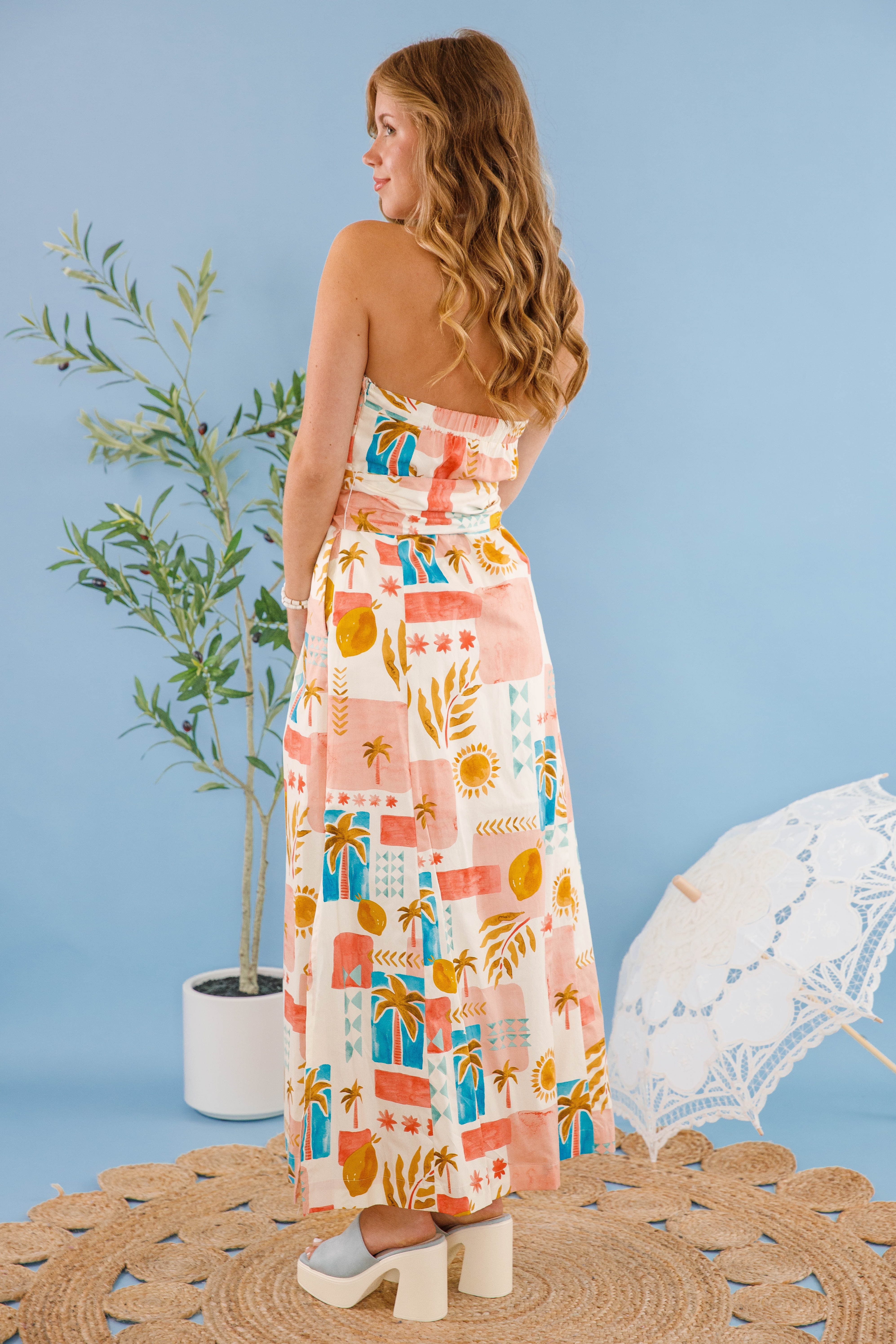 On the Sunny Side of Life Maxi Dress