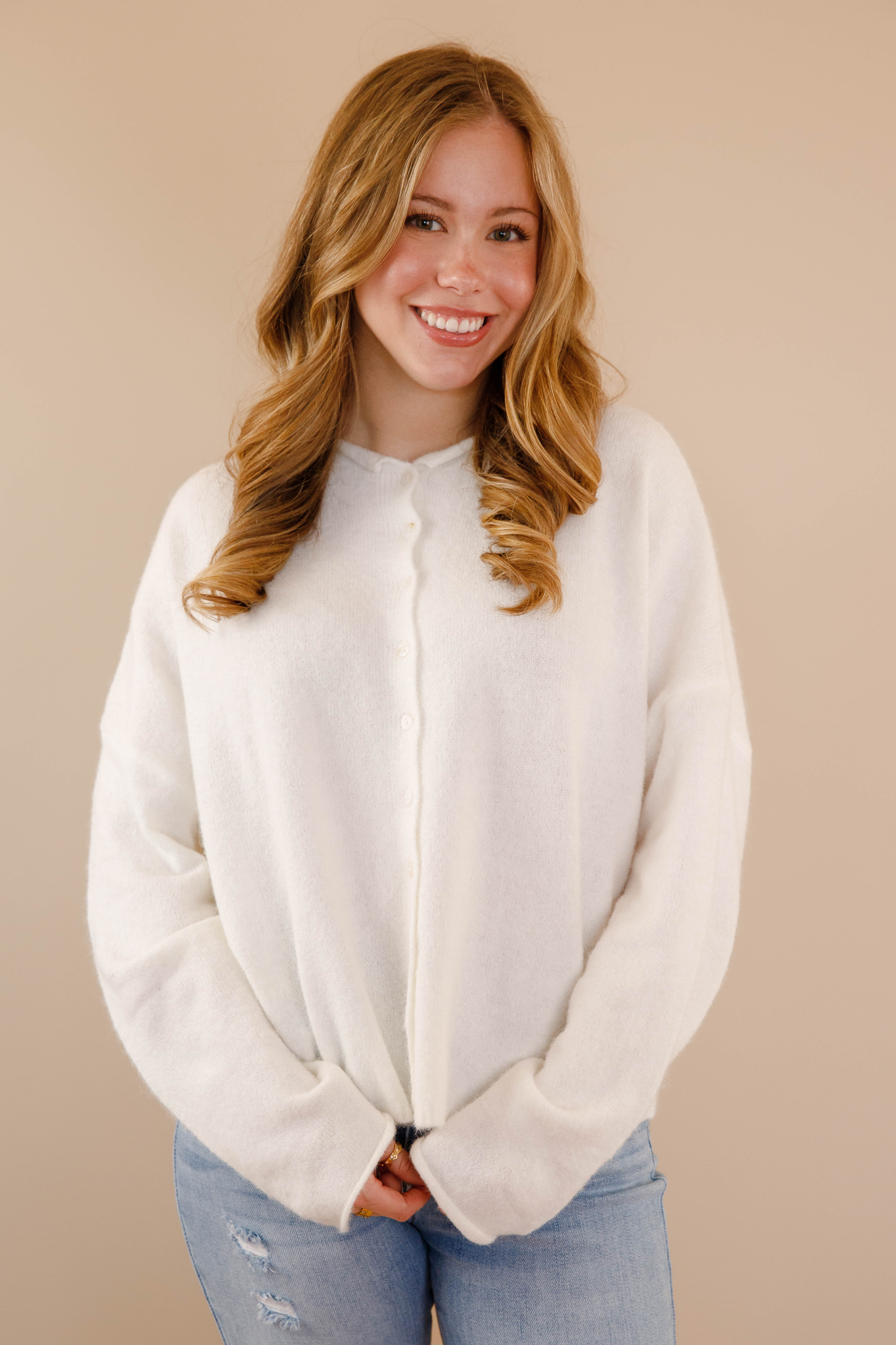 Back To My Old Ways Cardigan-White