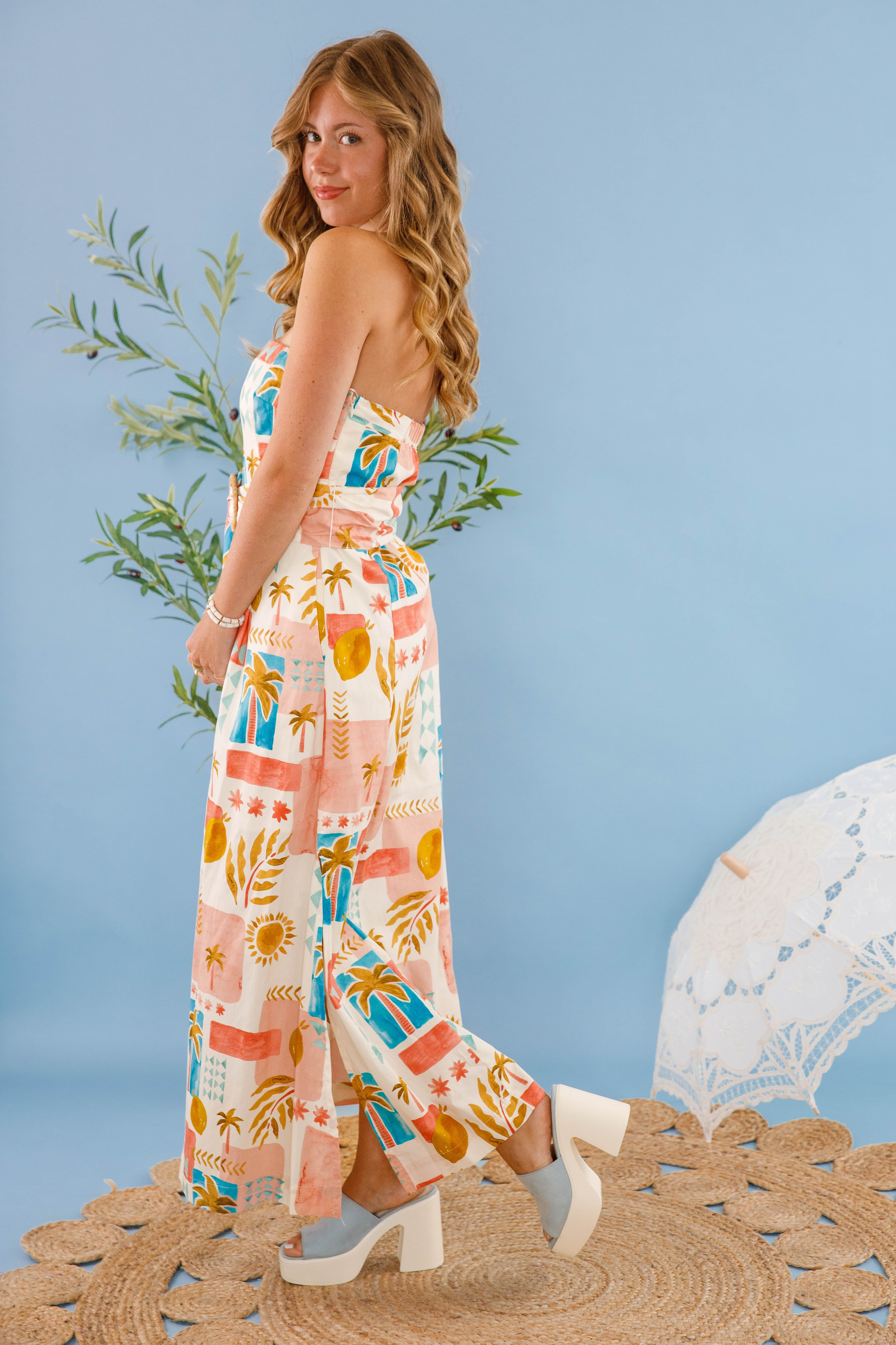 On the Sunny Side of Life Maxi Dress
