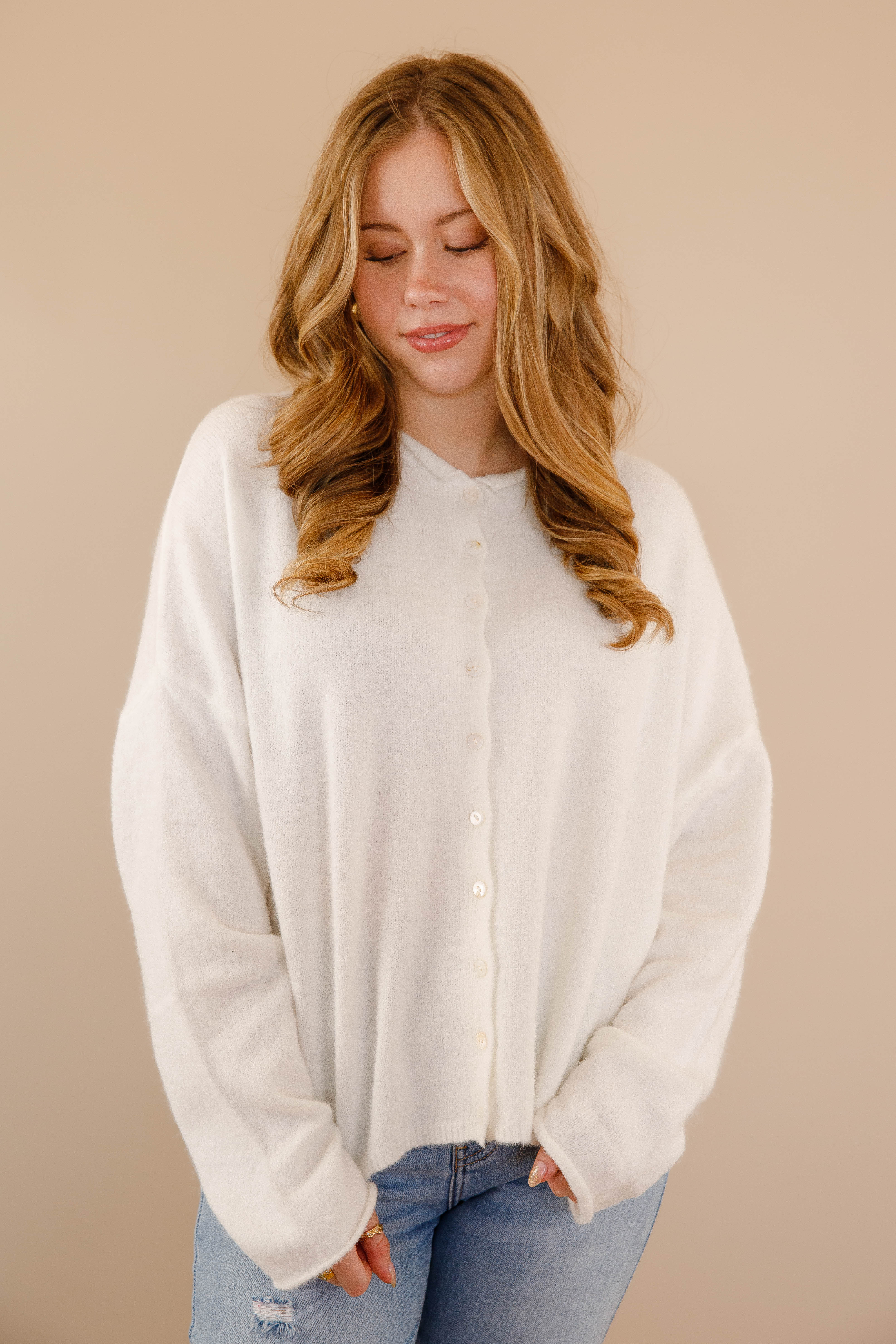Back To My Old Ways Cardigan-White