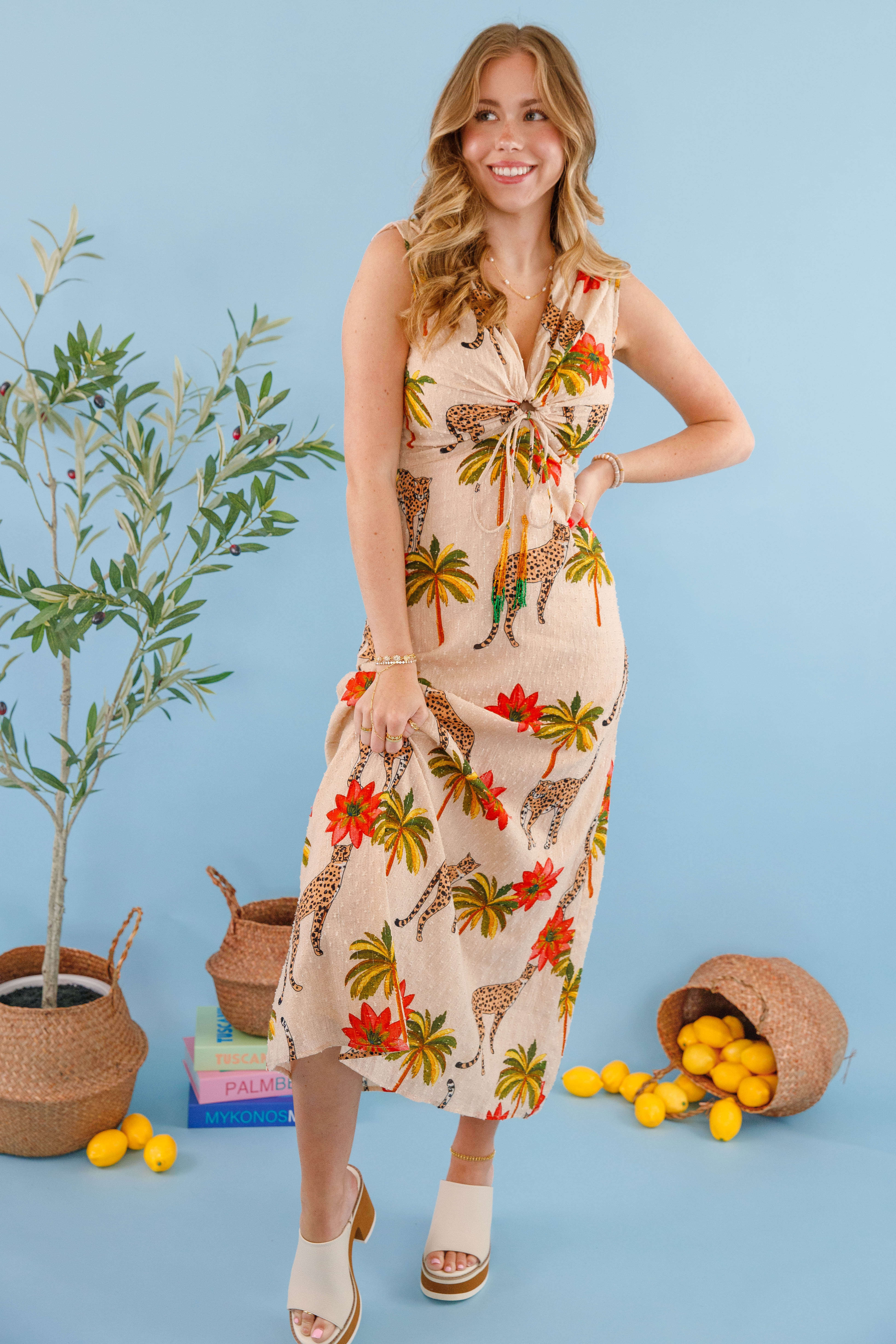 My Summer Safari Midi Dress