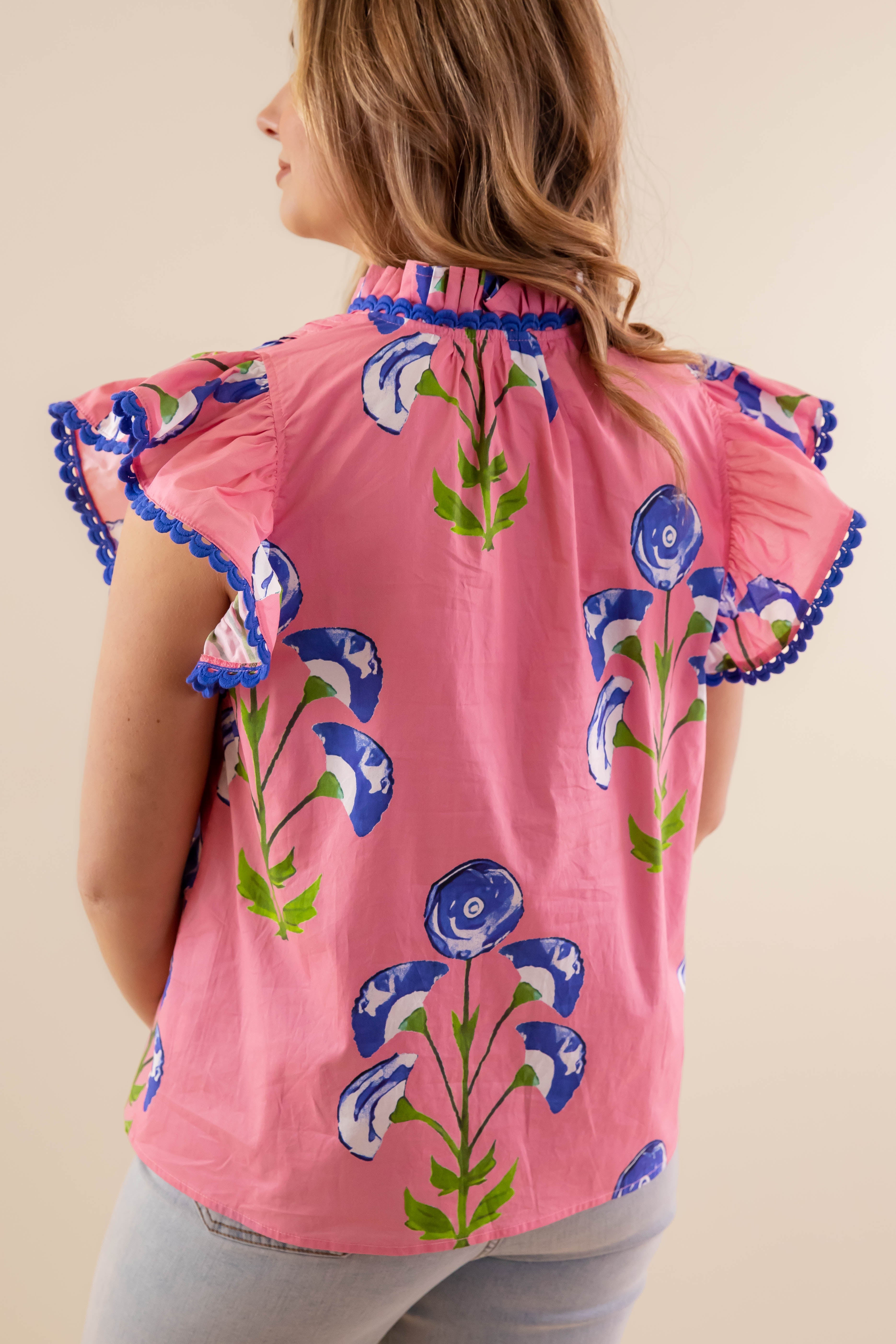 It's Been Done Blouse-Pink
