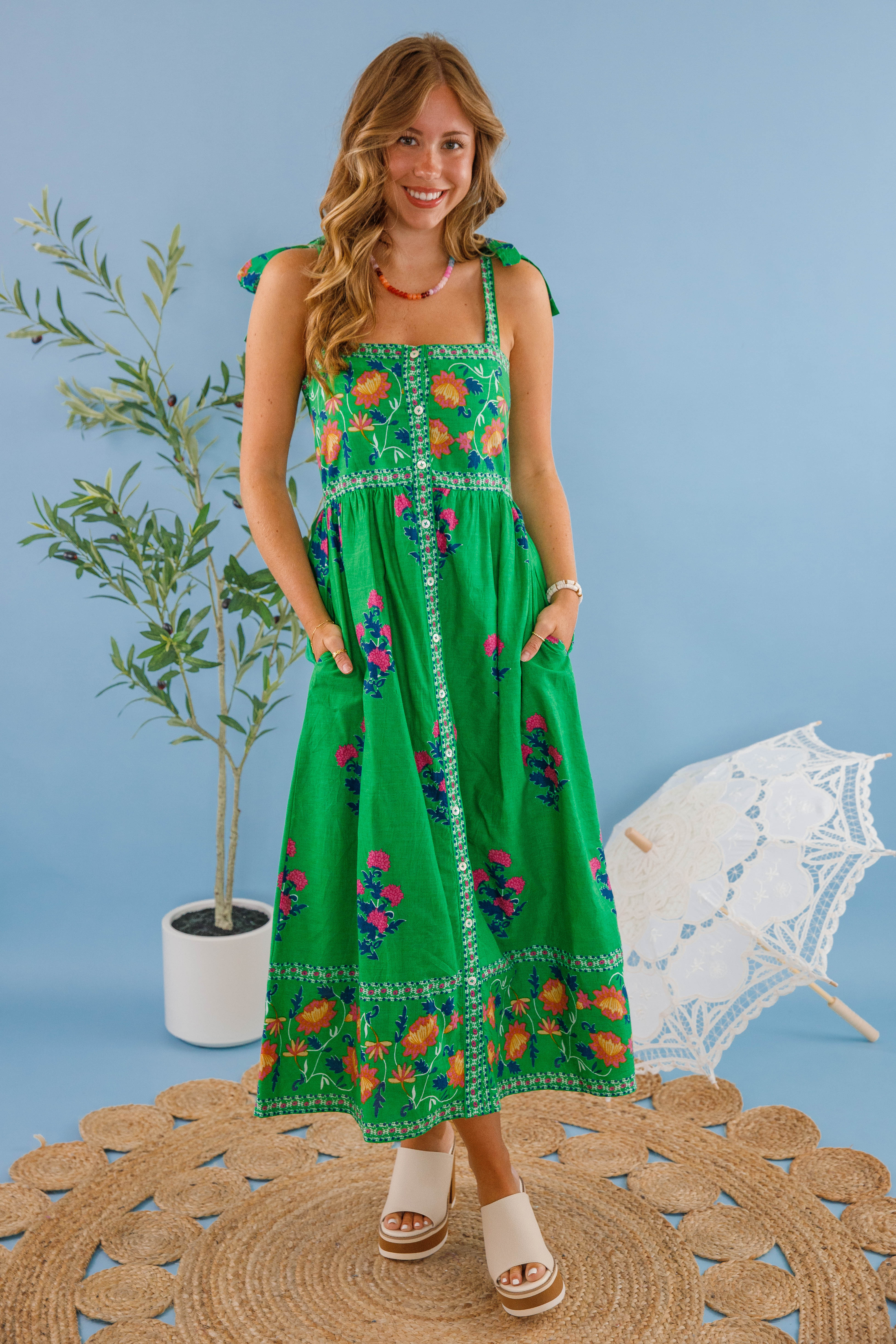 Life On the Lake Midi Dress