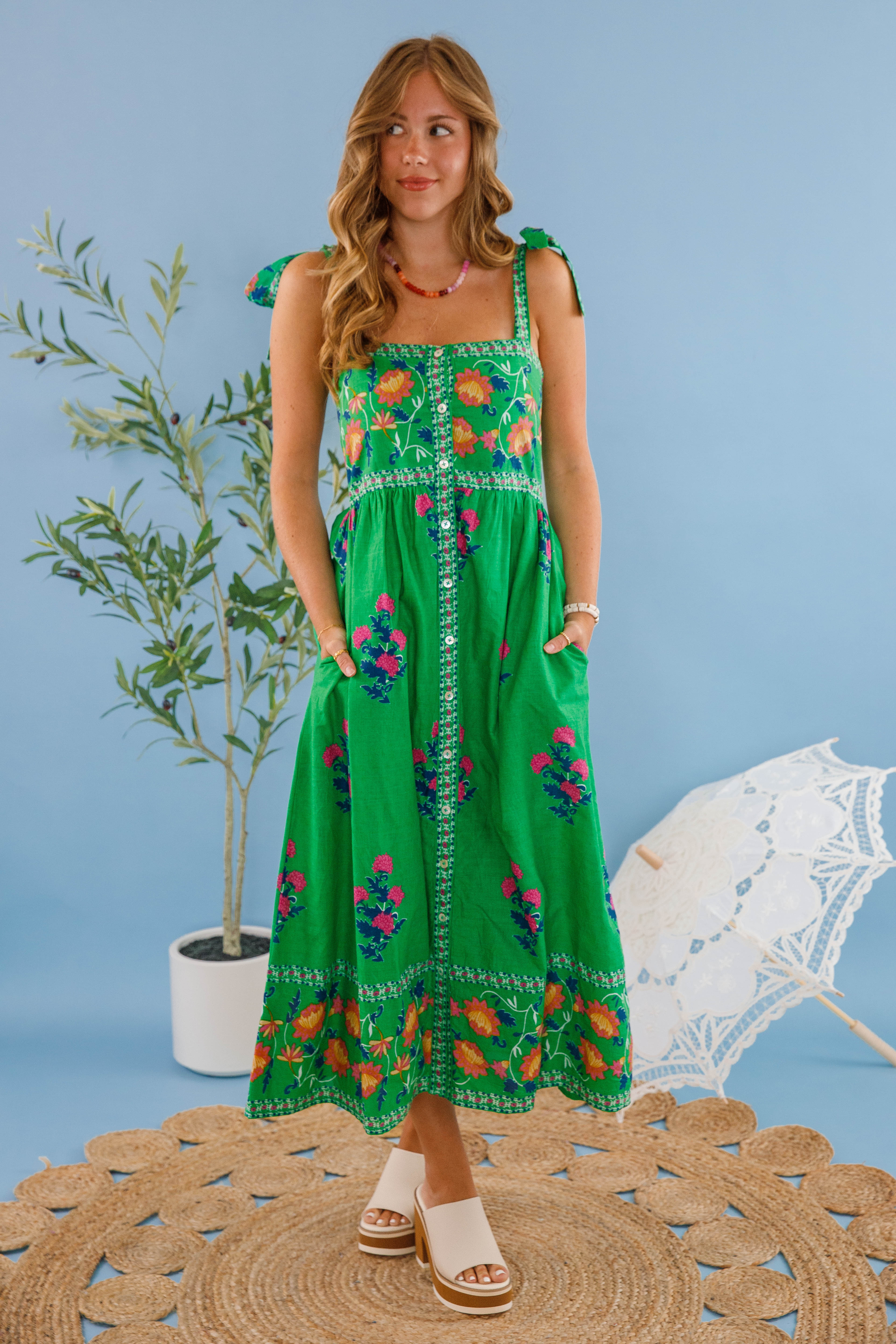 Life On the Lake Midi Dress