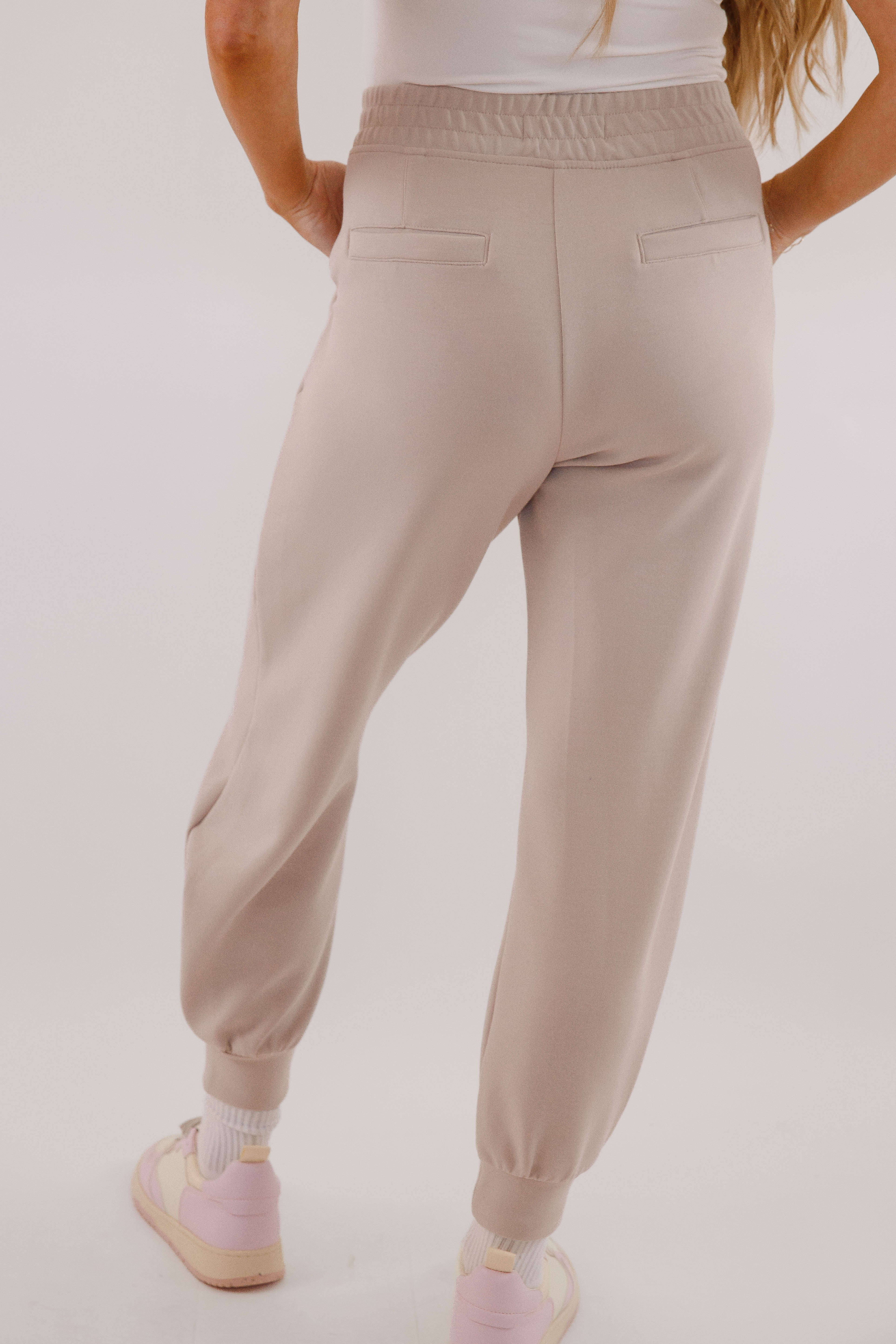 Getting There Joggers-Mocha Cream