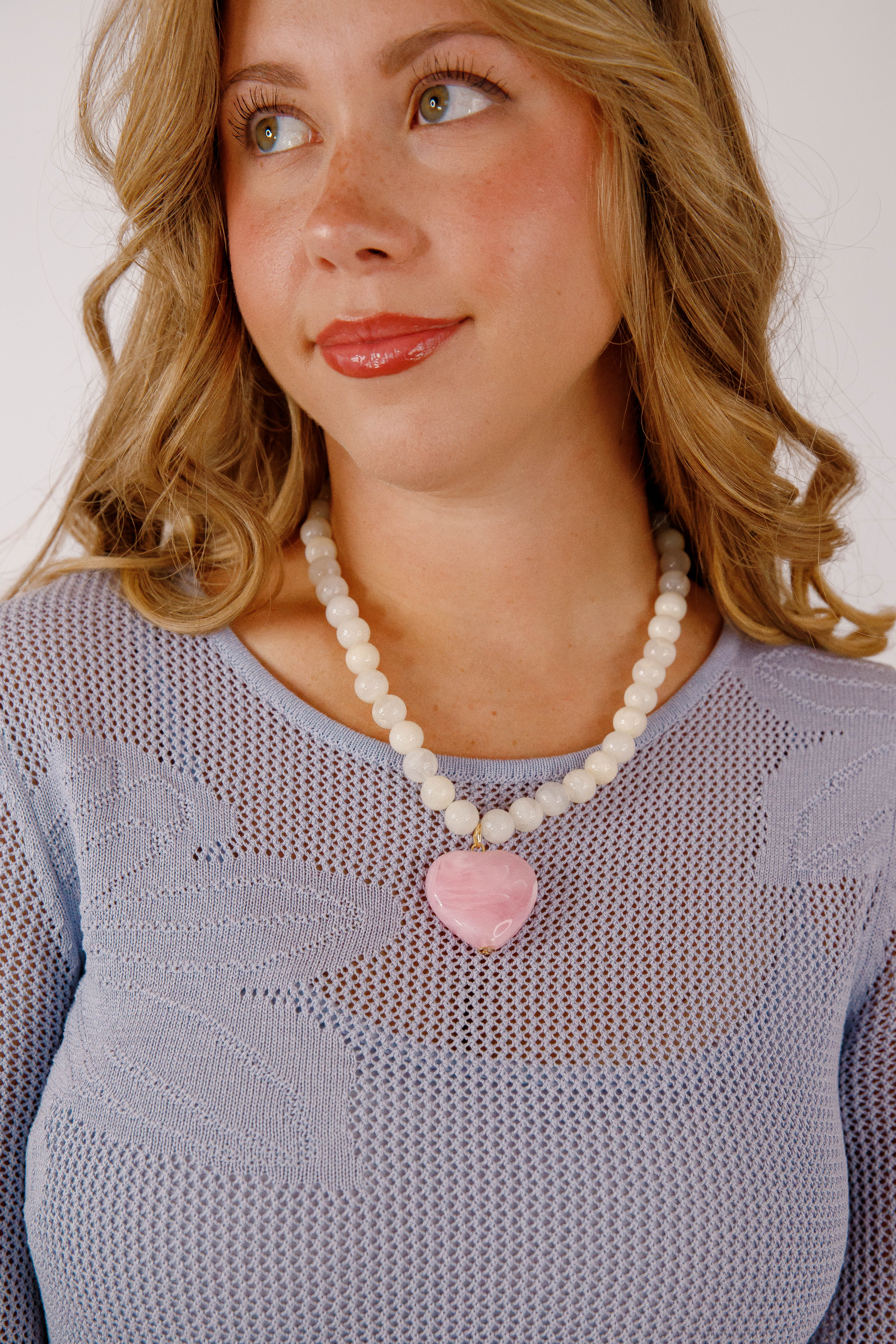 Ego Boost Beaded Necklace-Pink
