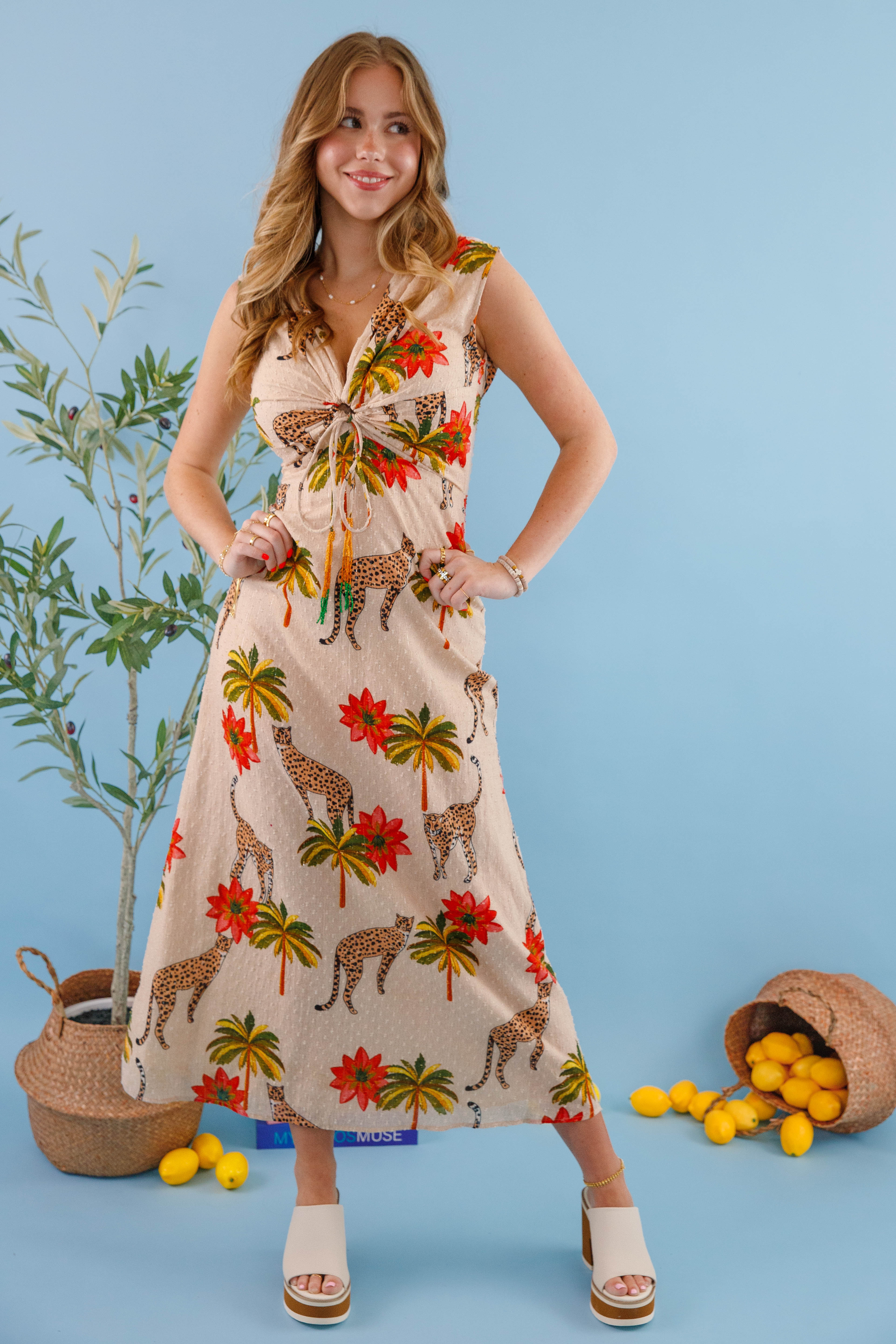 My Summer Safari Midi Dress