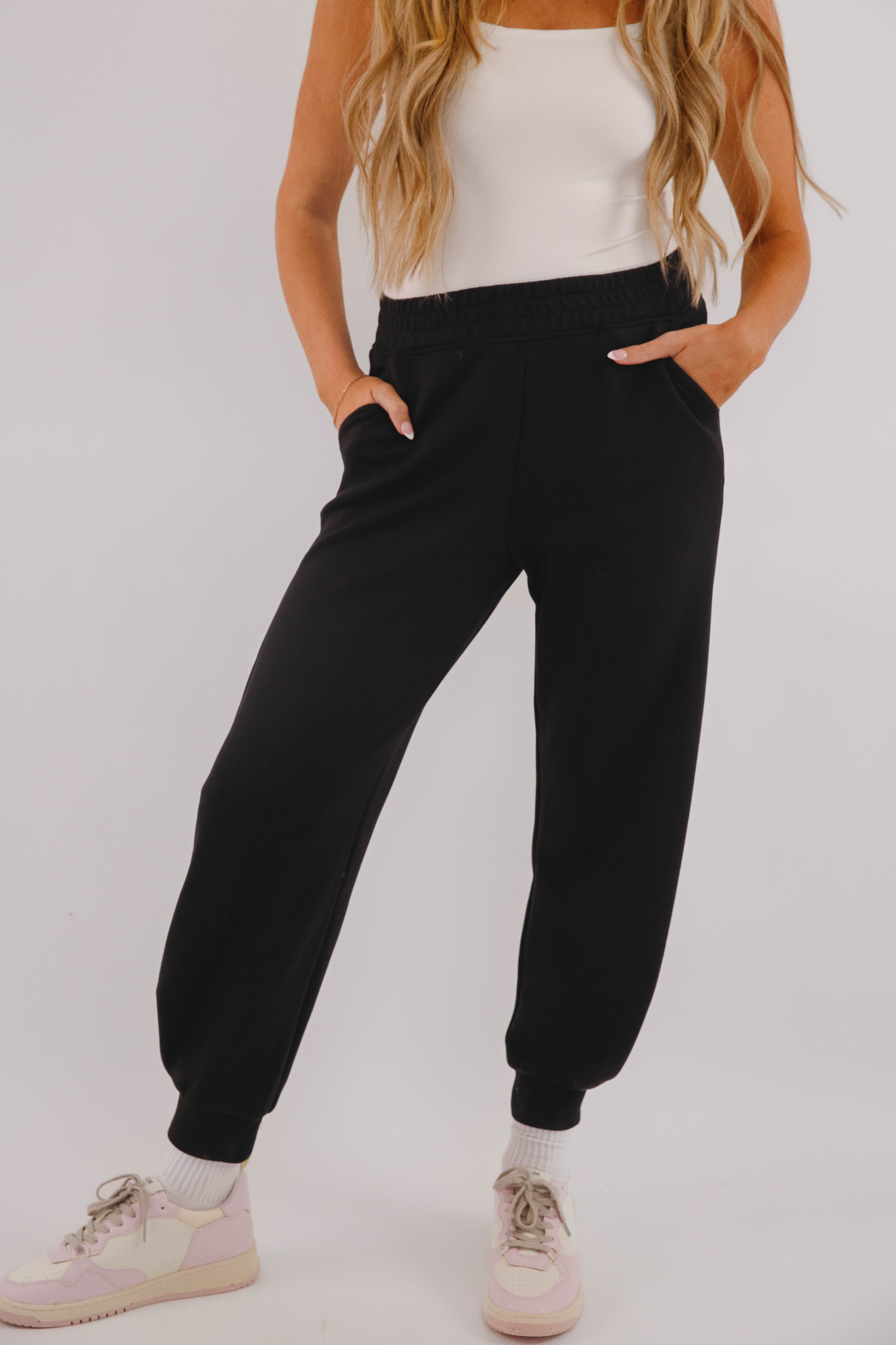 Getting There Joggers-Black