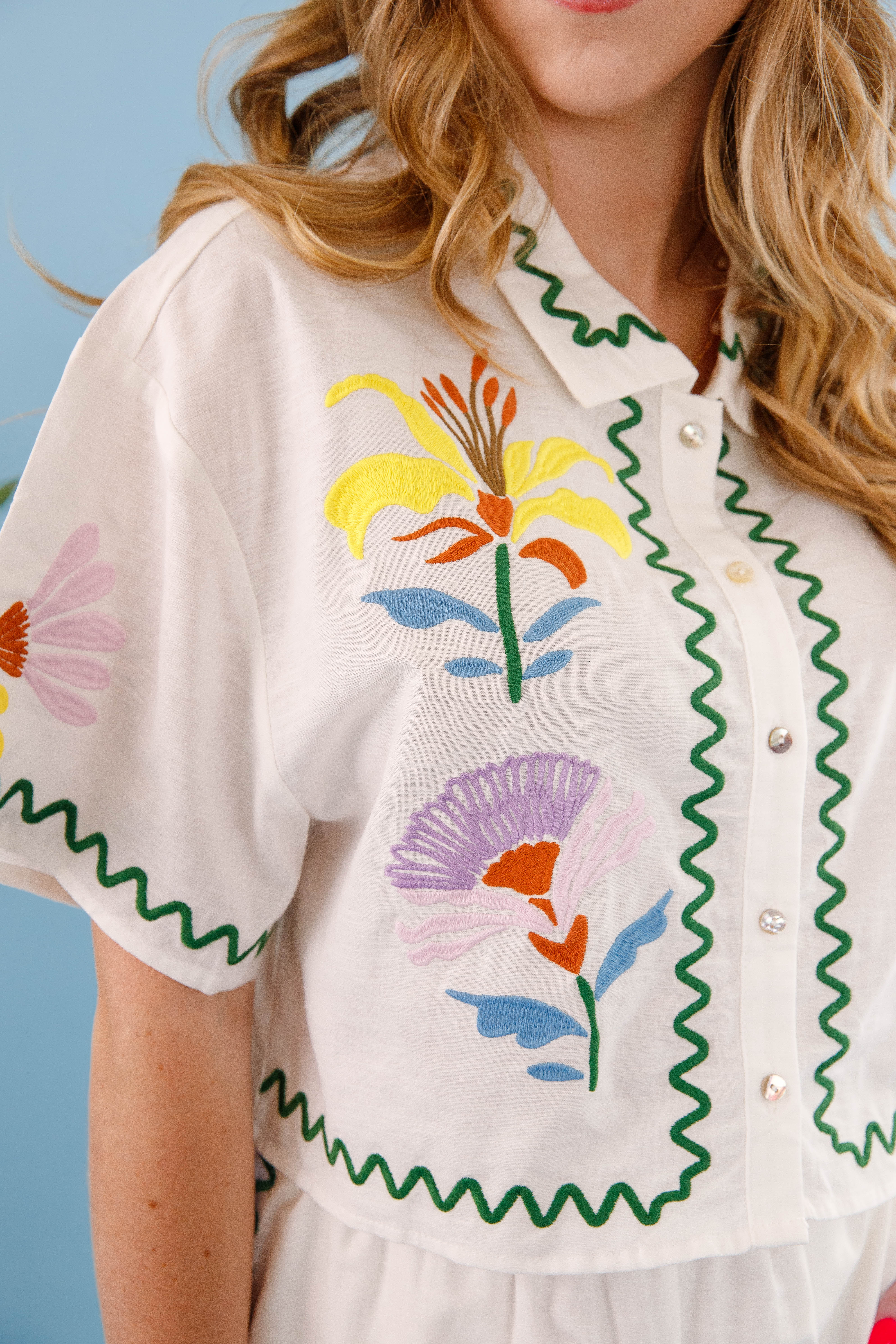 Summer Revival Button Down Top