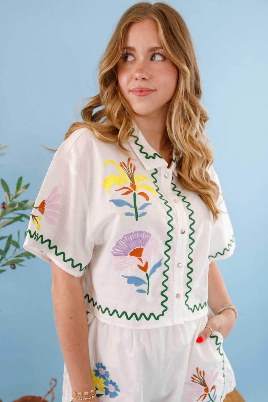 Summer Revival Button Down Top