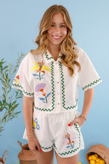 Summer Revival Button Down Top