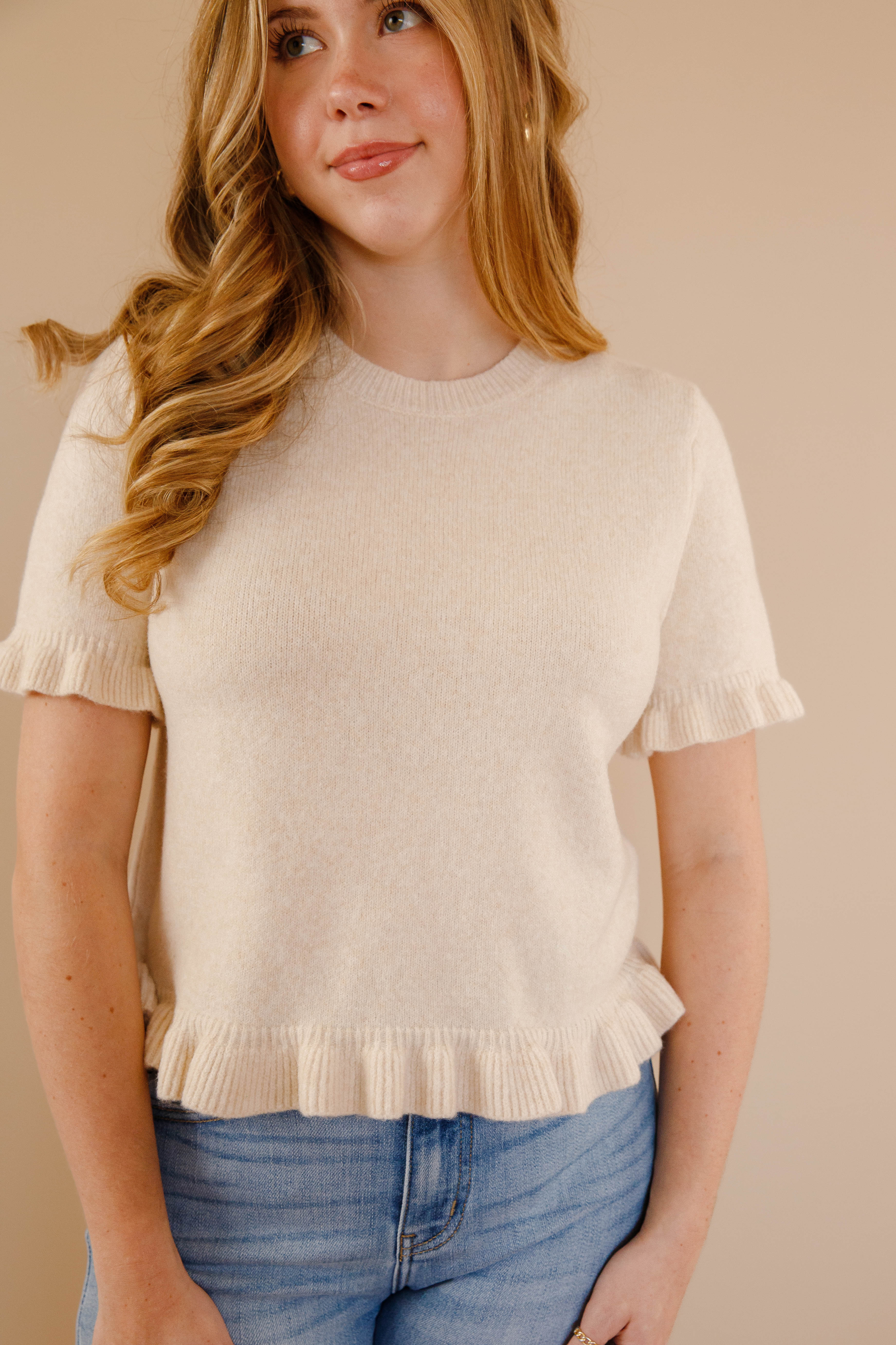 Well Written Sweater-Beige