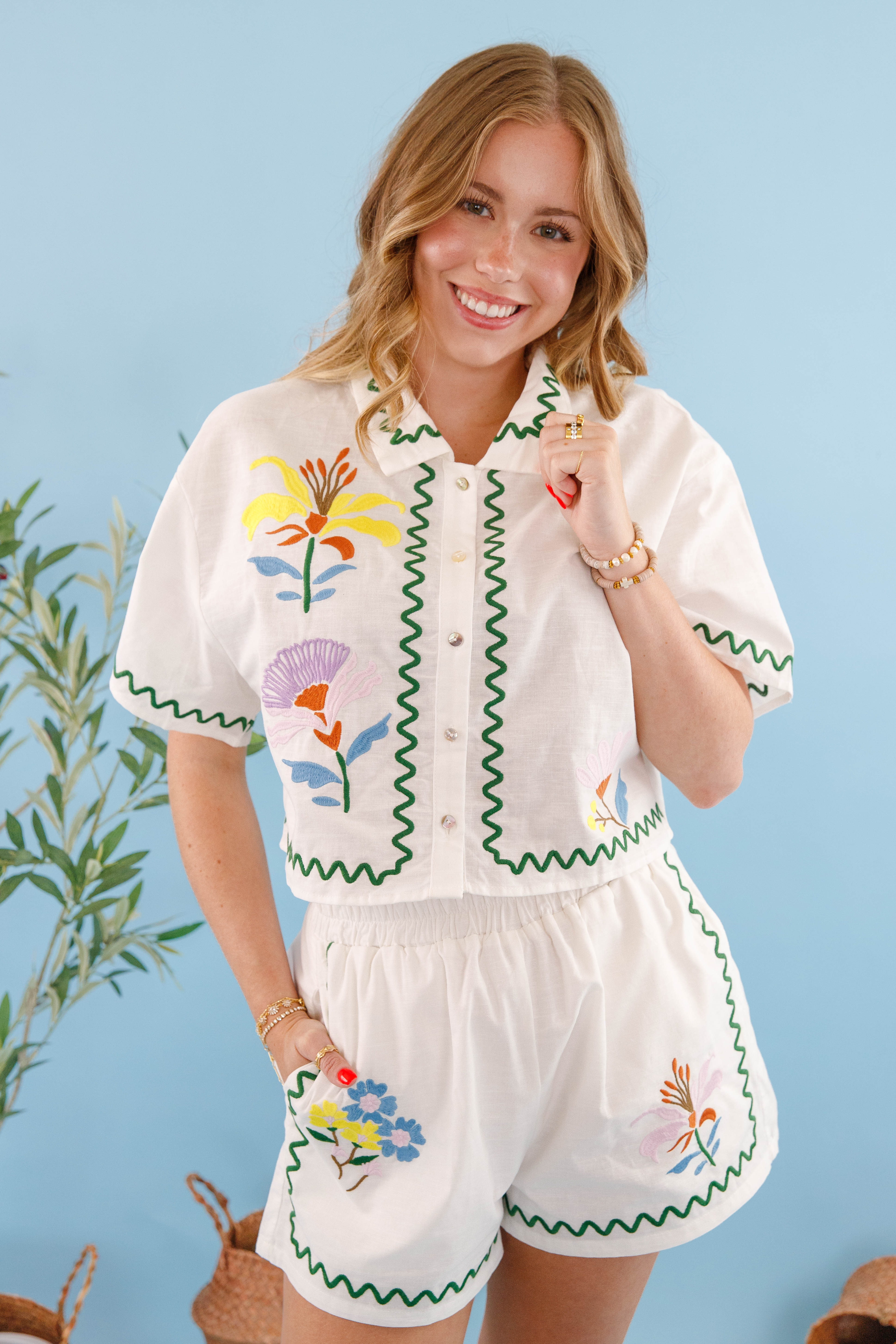 Summer Revival Button Down Top