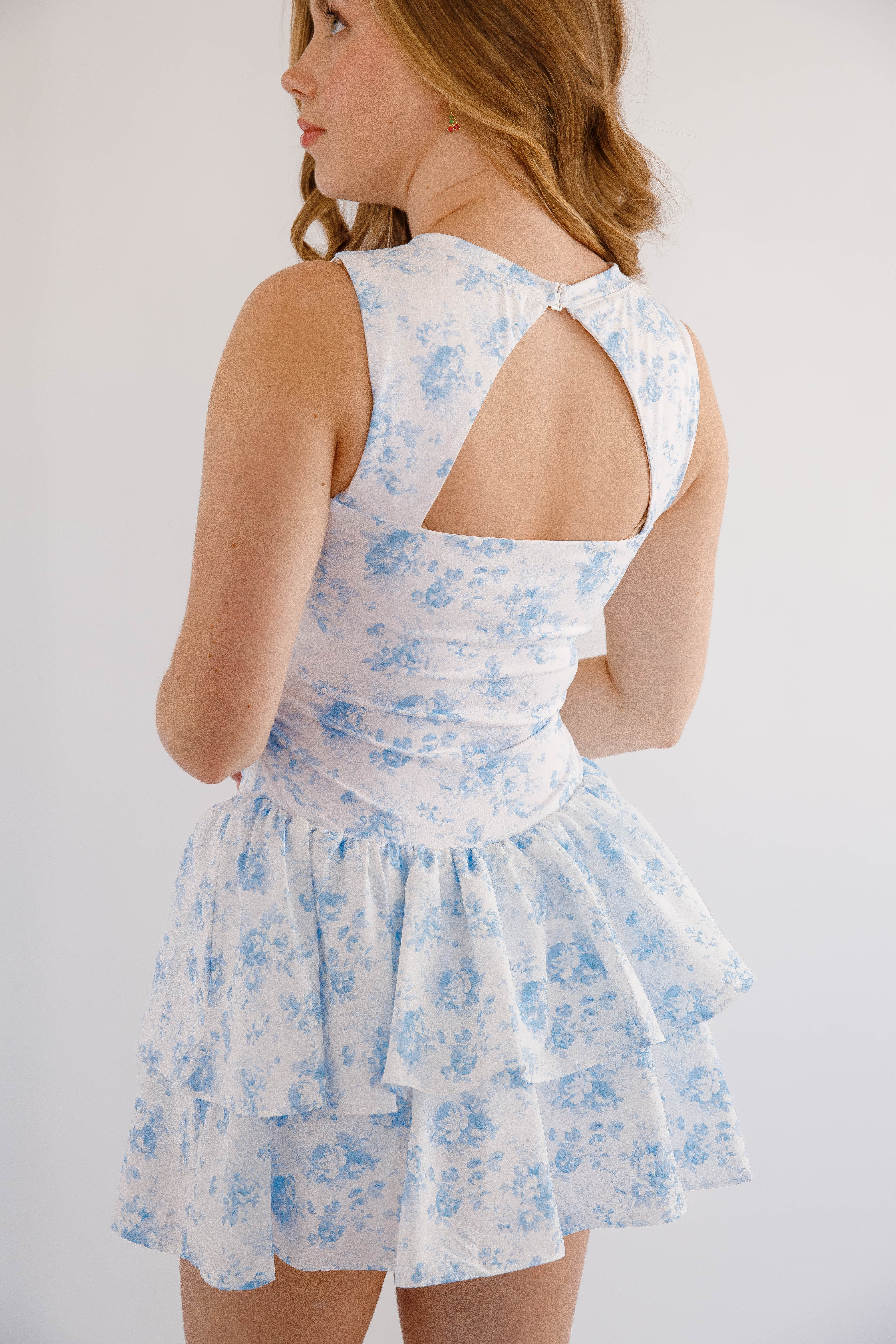 Try To Keep Up Athletic Dress-Blue