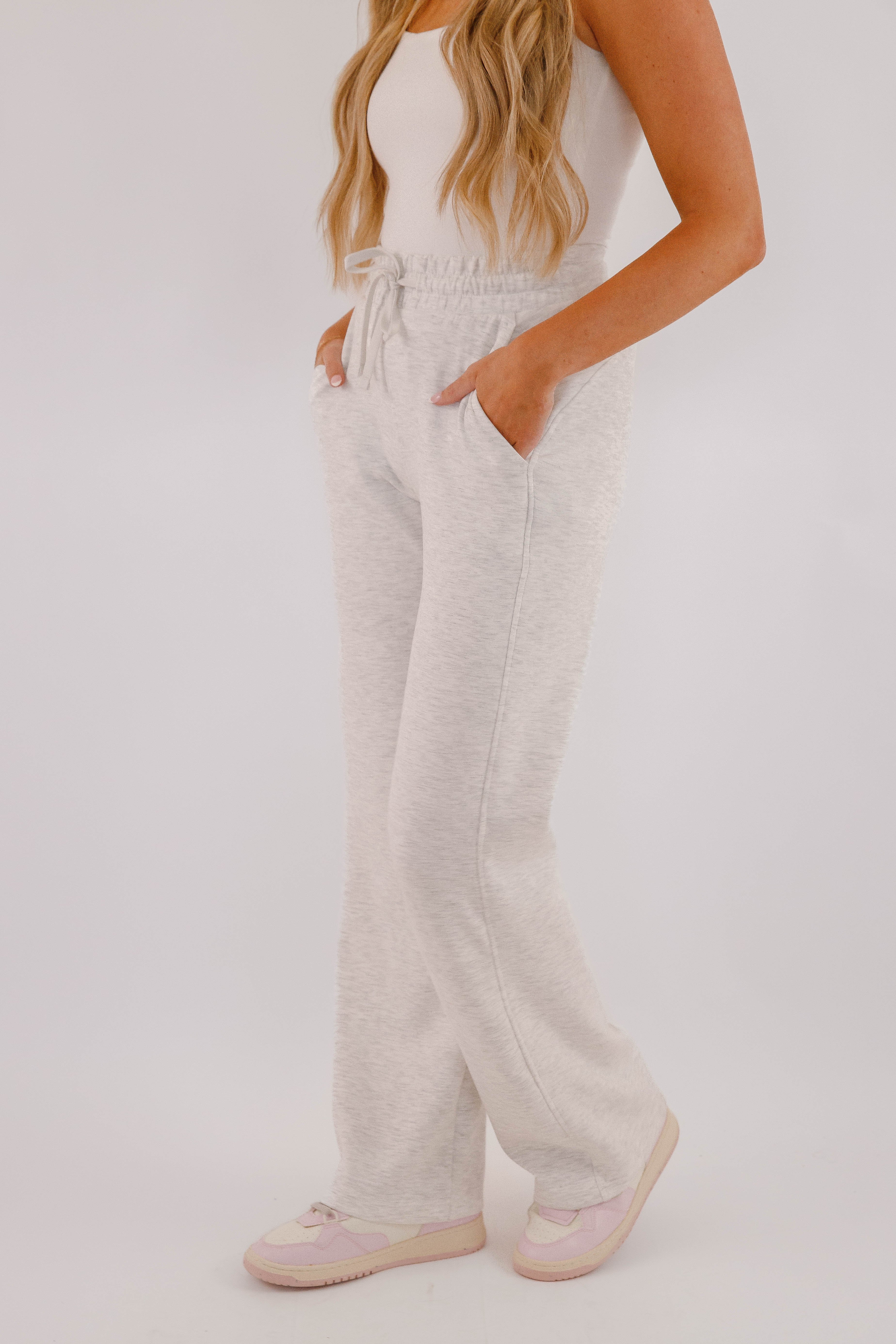 All The Energy Pants-Heather Grey