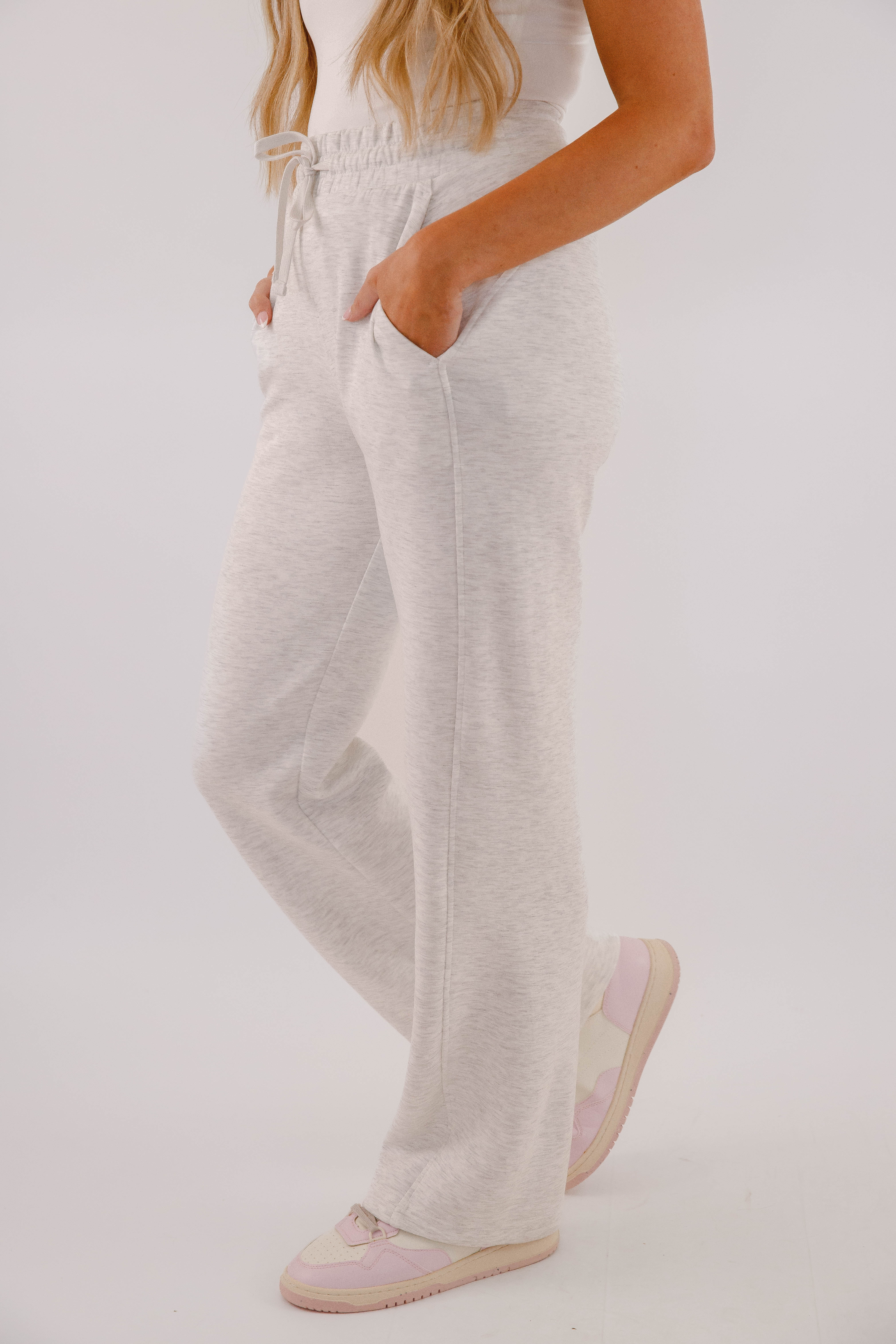All The Energy Pants-Heather Grey