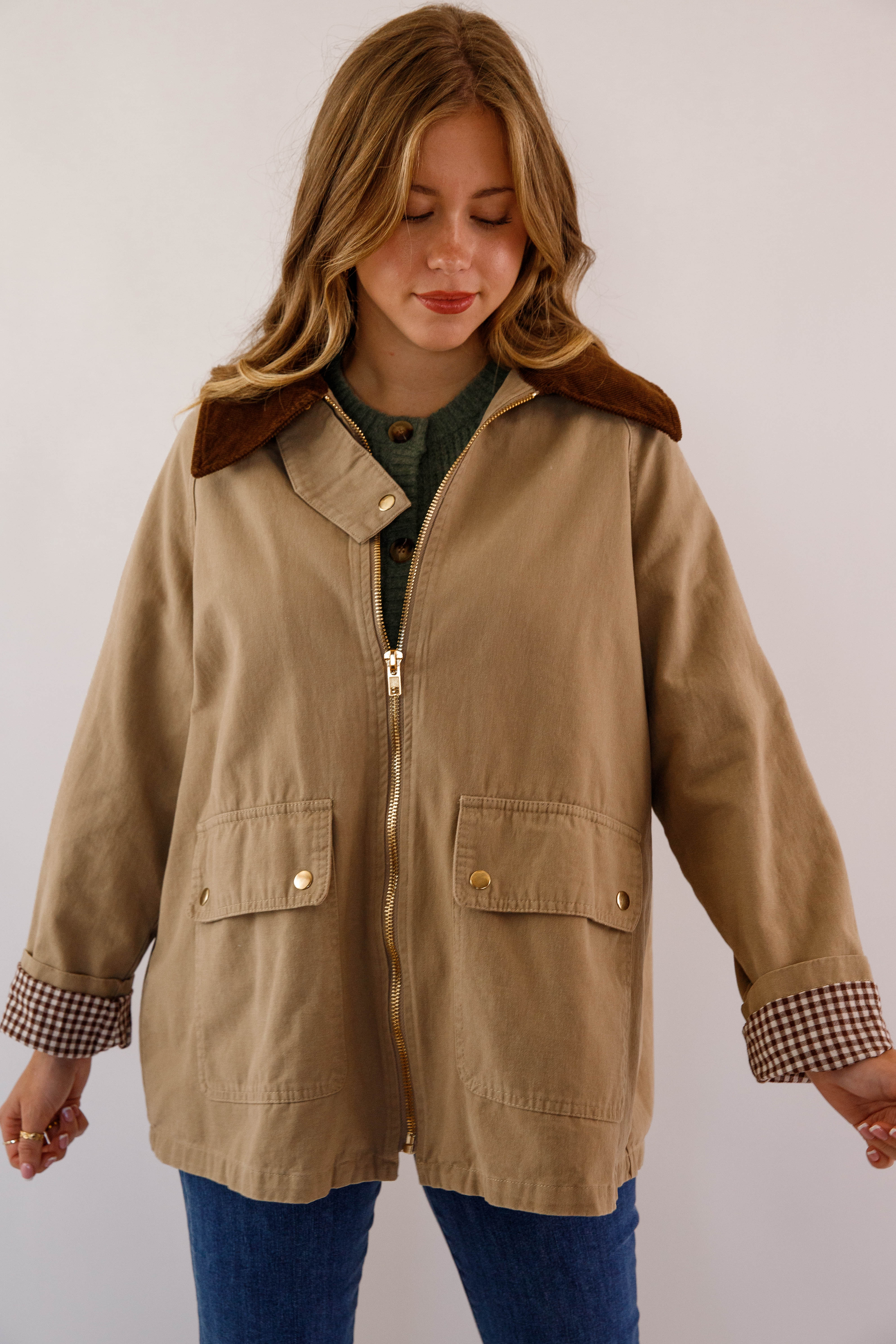Journey Through the Countryside Jacket-Khaki