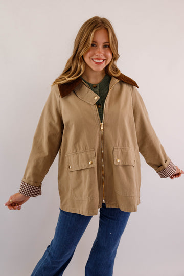 Journey Through the Countryside Jacket-Khaki