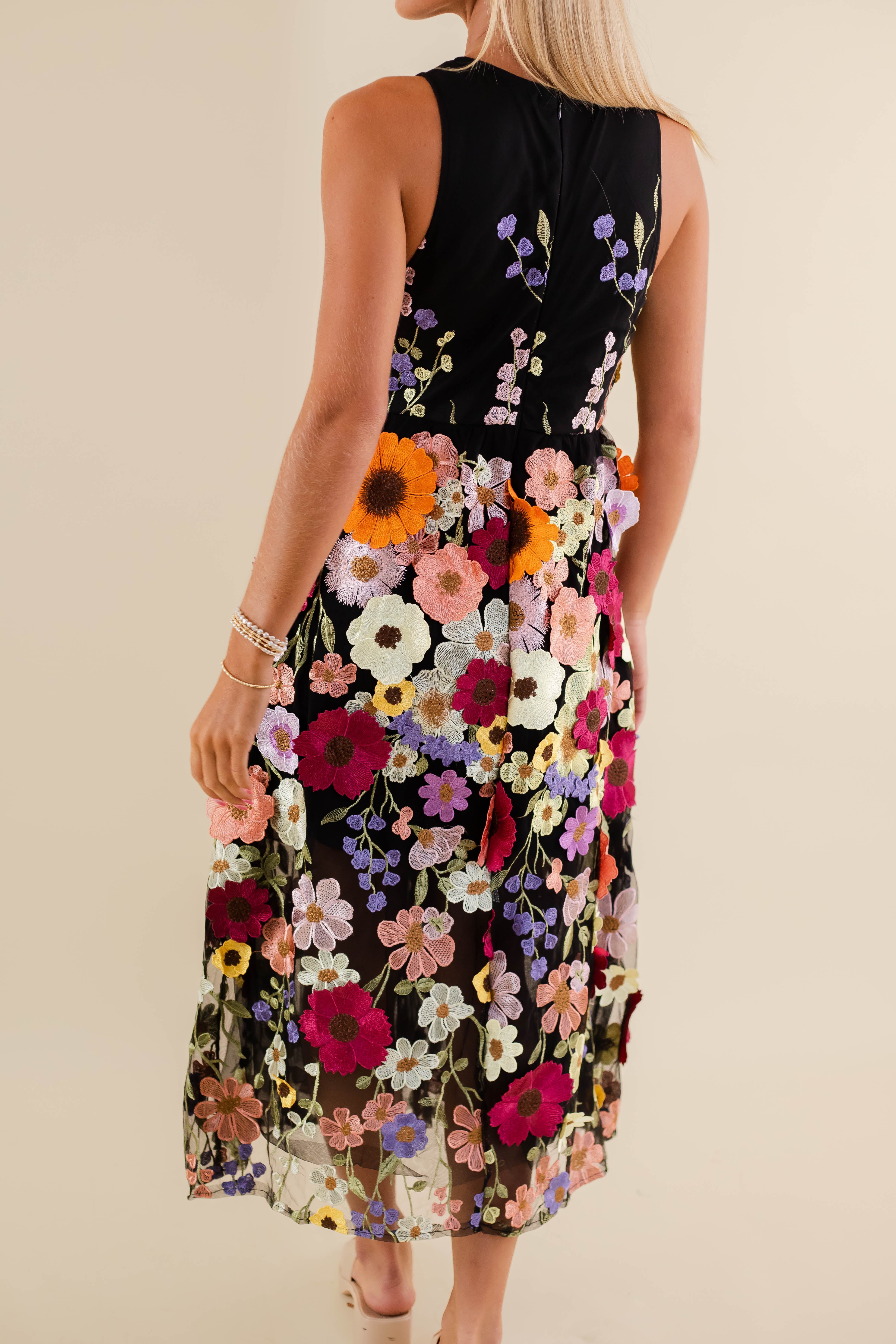Unlike Any Other Love Midi Dress-Black