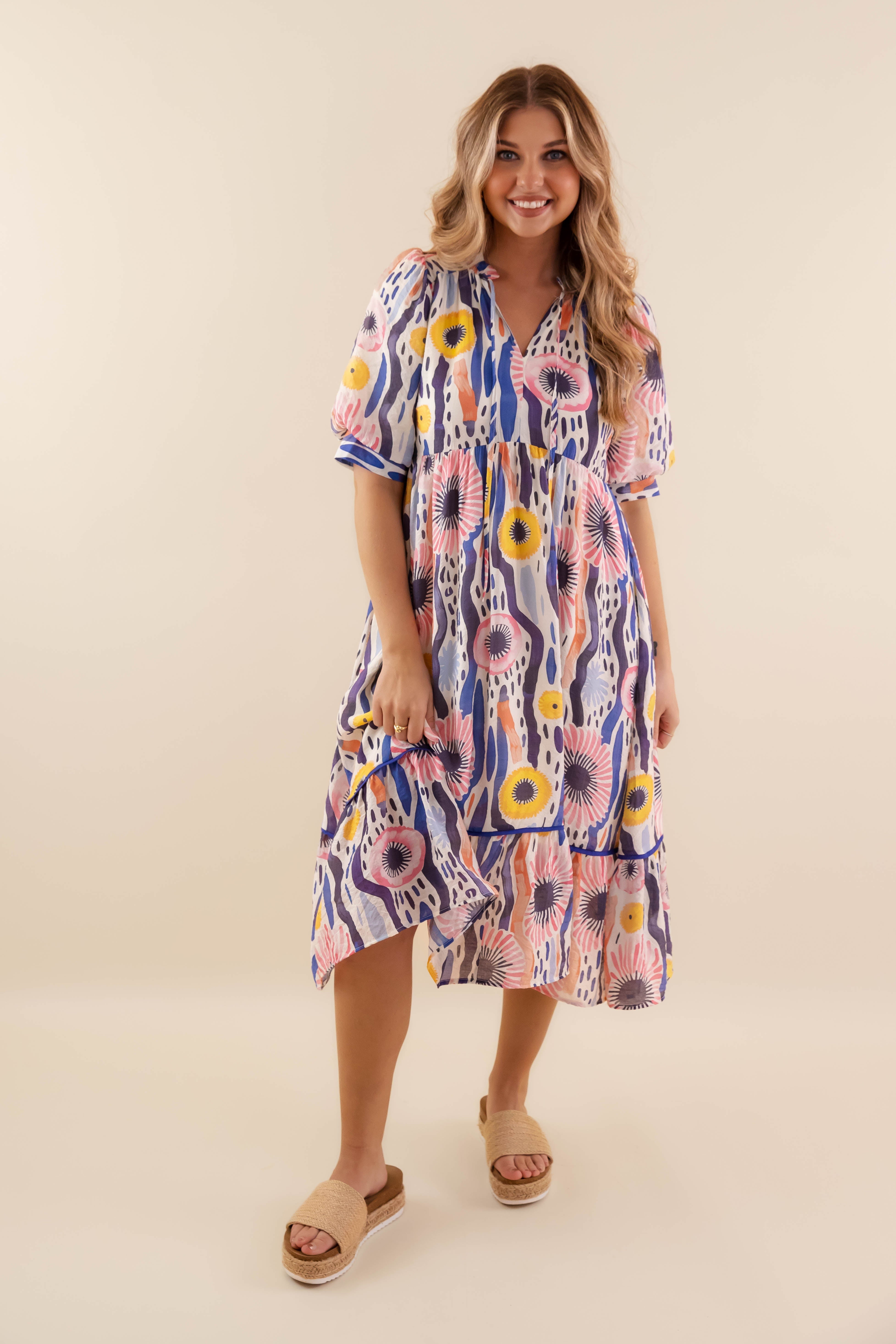 RESTOCK: Sips and Sunshine Midi Dress