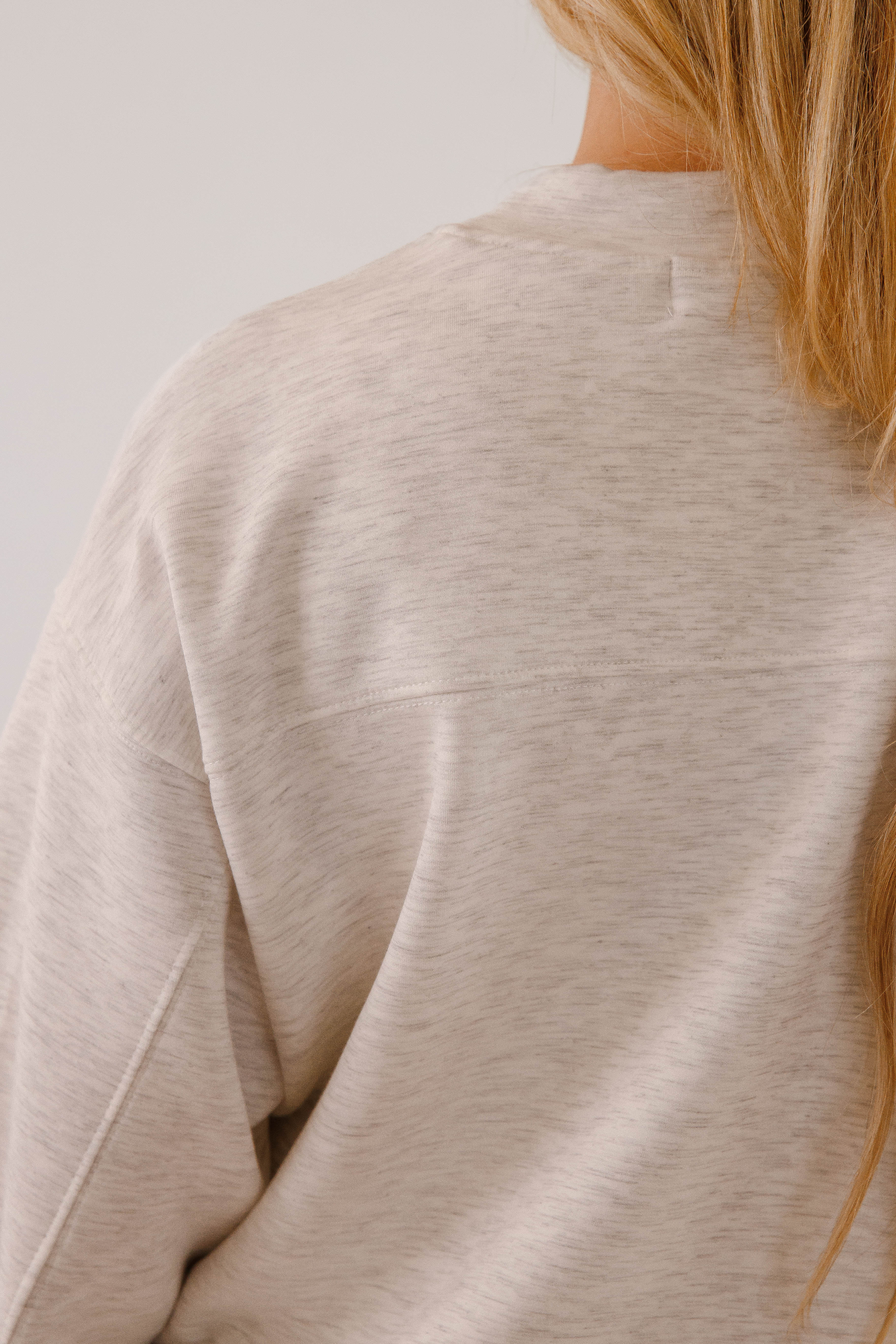 Gathering Miles Pullover-Heather Grey