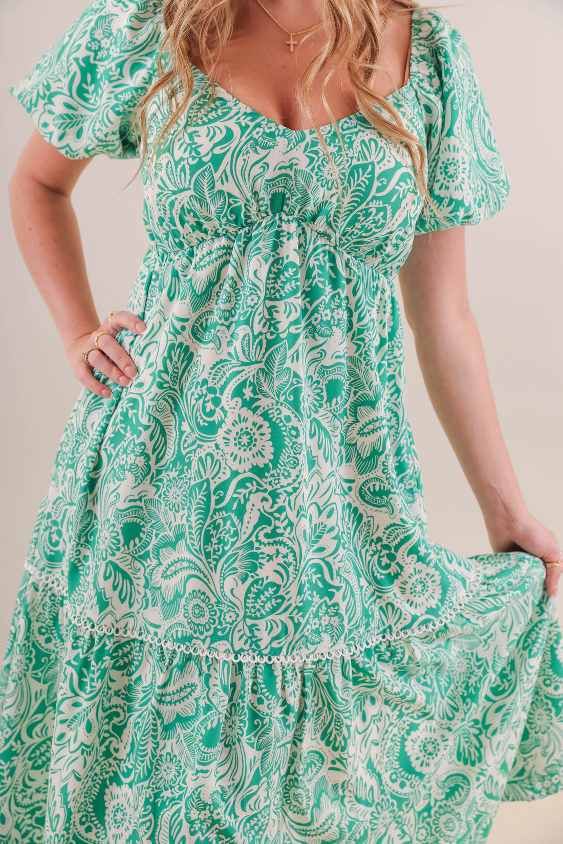 RESTOCK: Think Happy Thoughts Midi Dress
