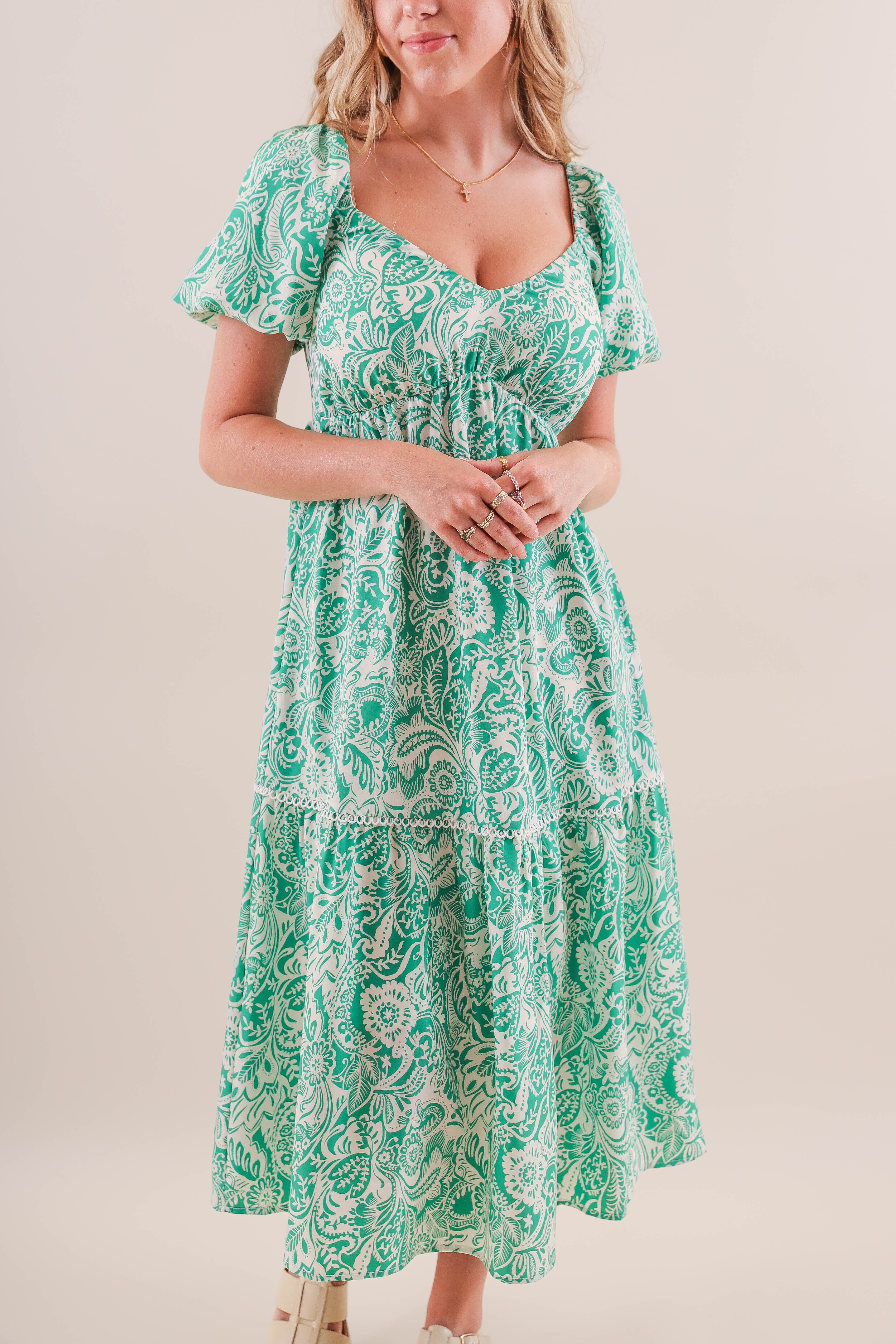 RESTOCK: Think Happy Thoughts Midi Dress