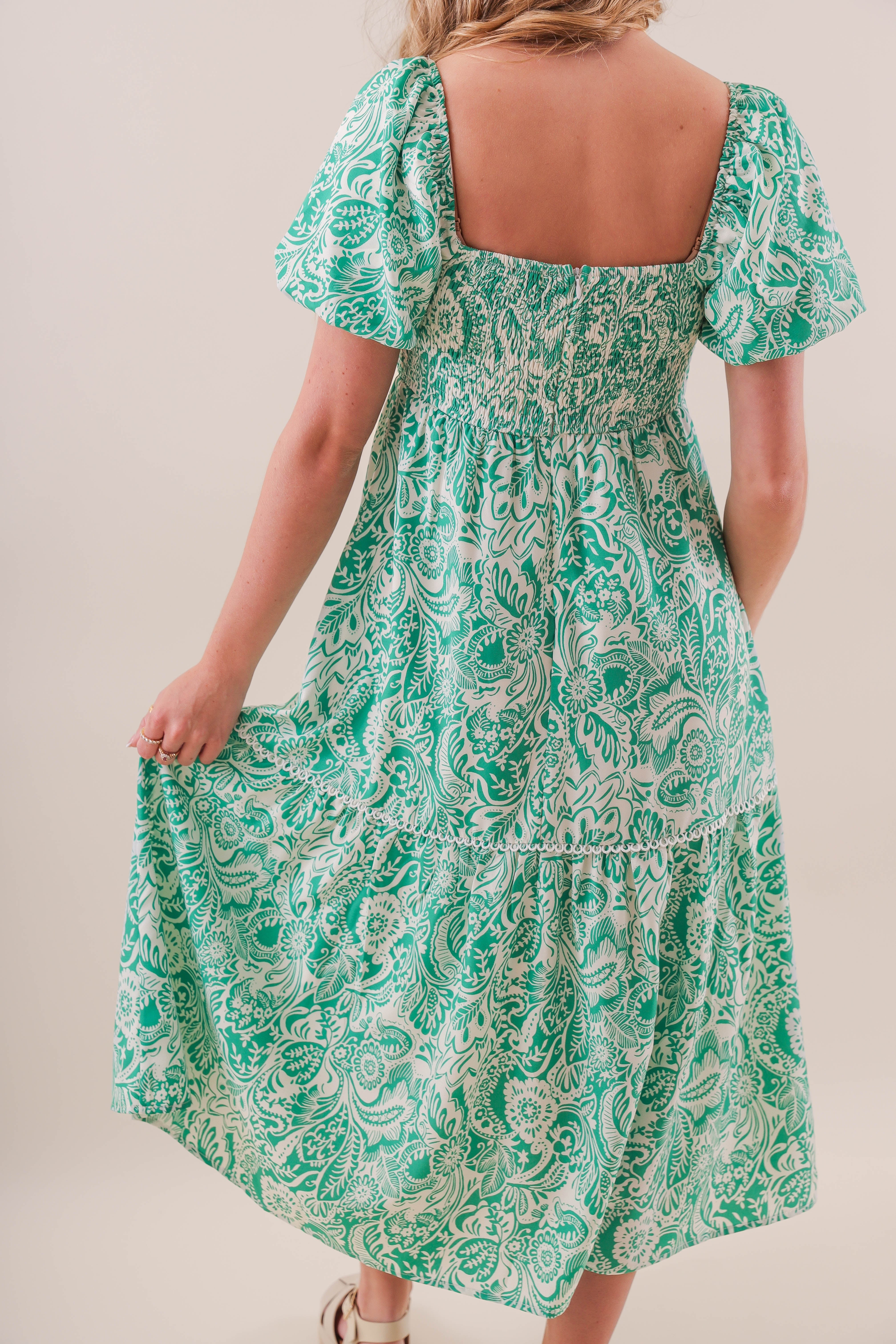 RESTOCK: Think Happy Thoughts Midi Dress