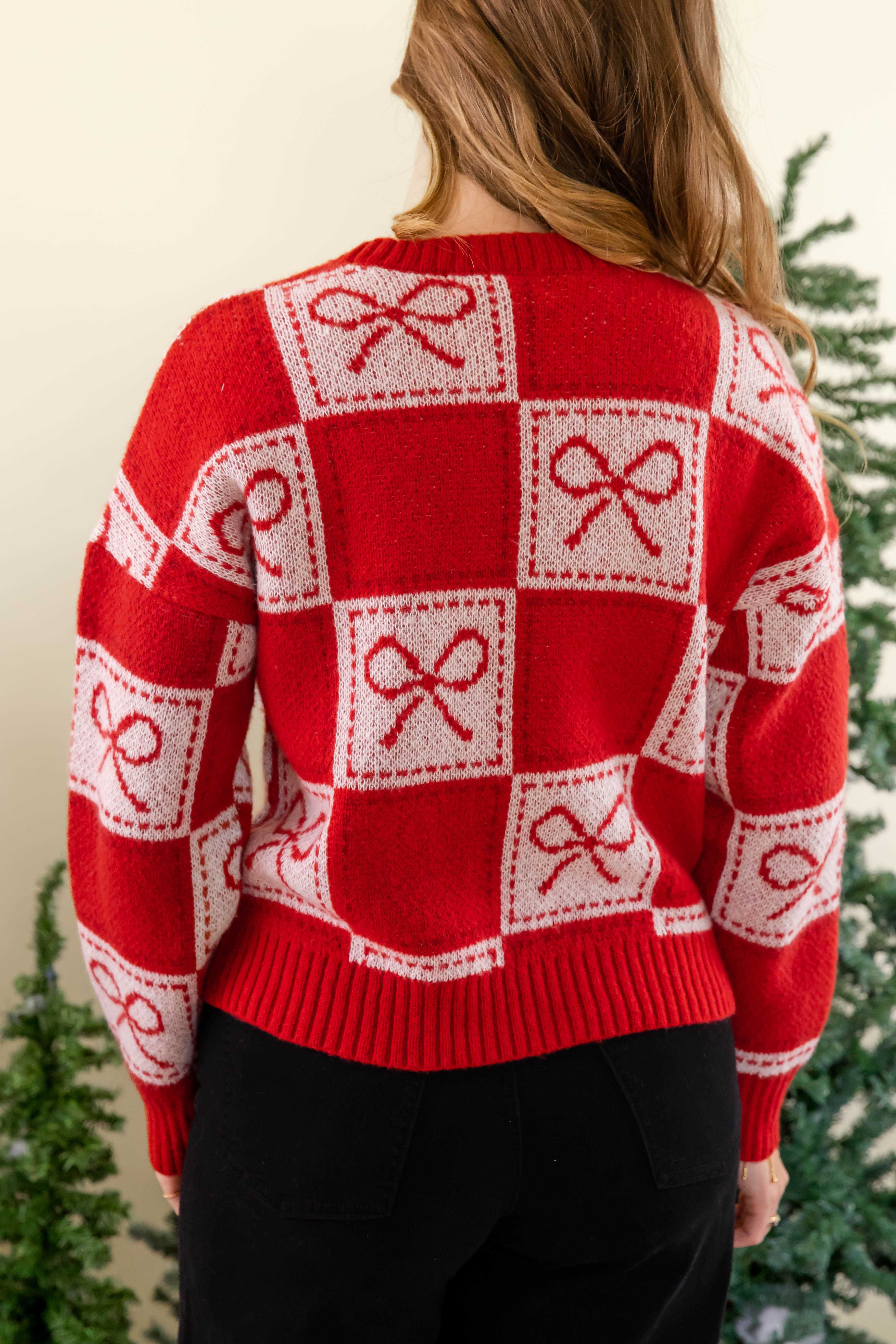 FINAL SALE: Boxing Up Your Gifts Sweater