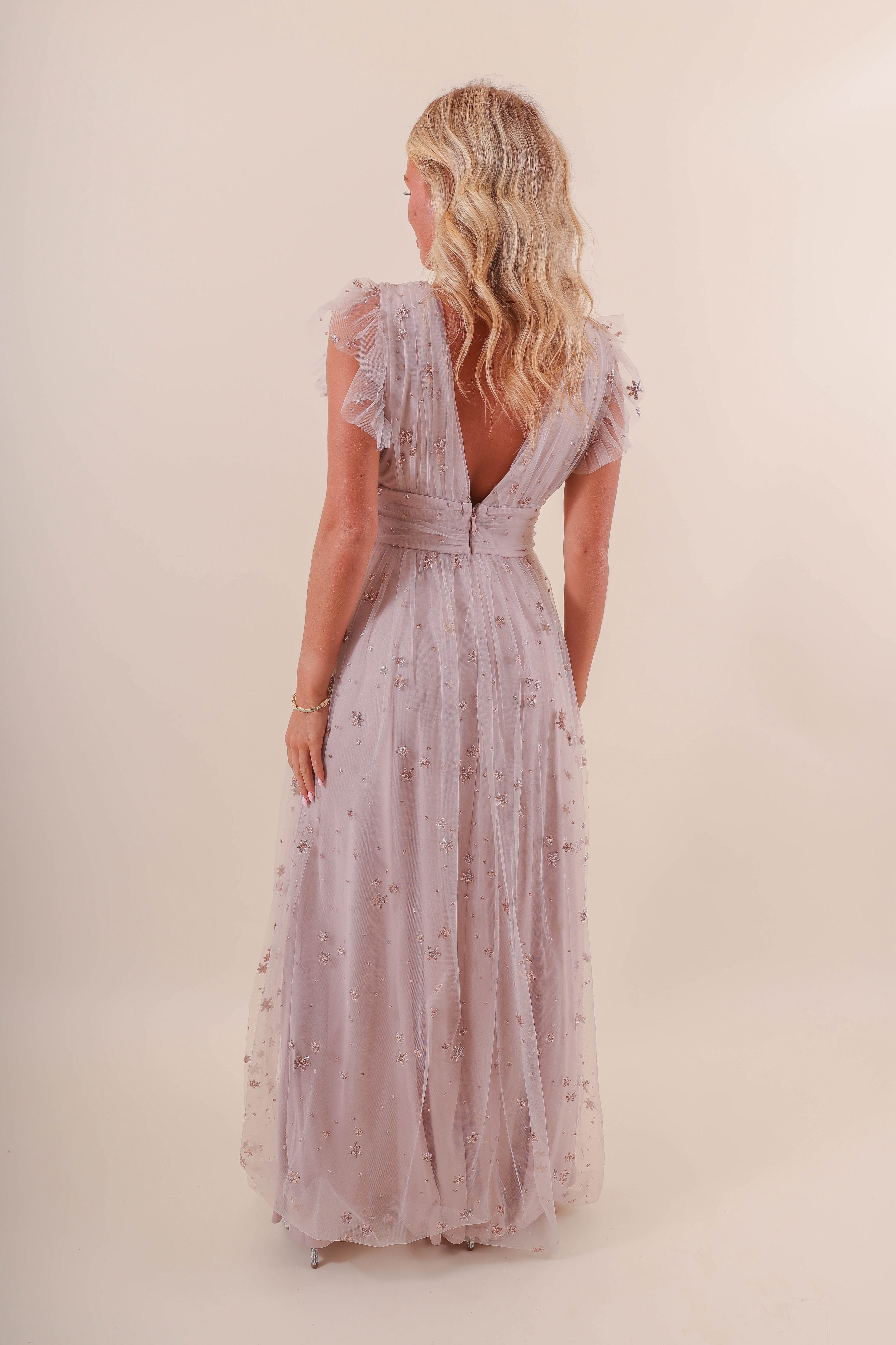 FINAL SALE: Ice Queen Maxi Dress-Dusty Blush