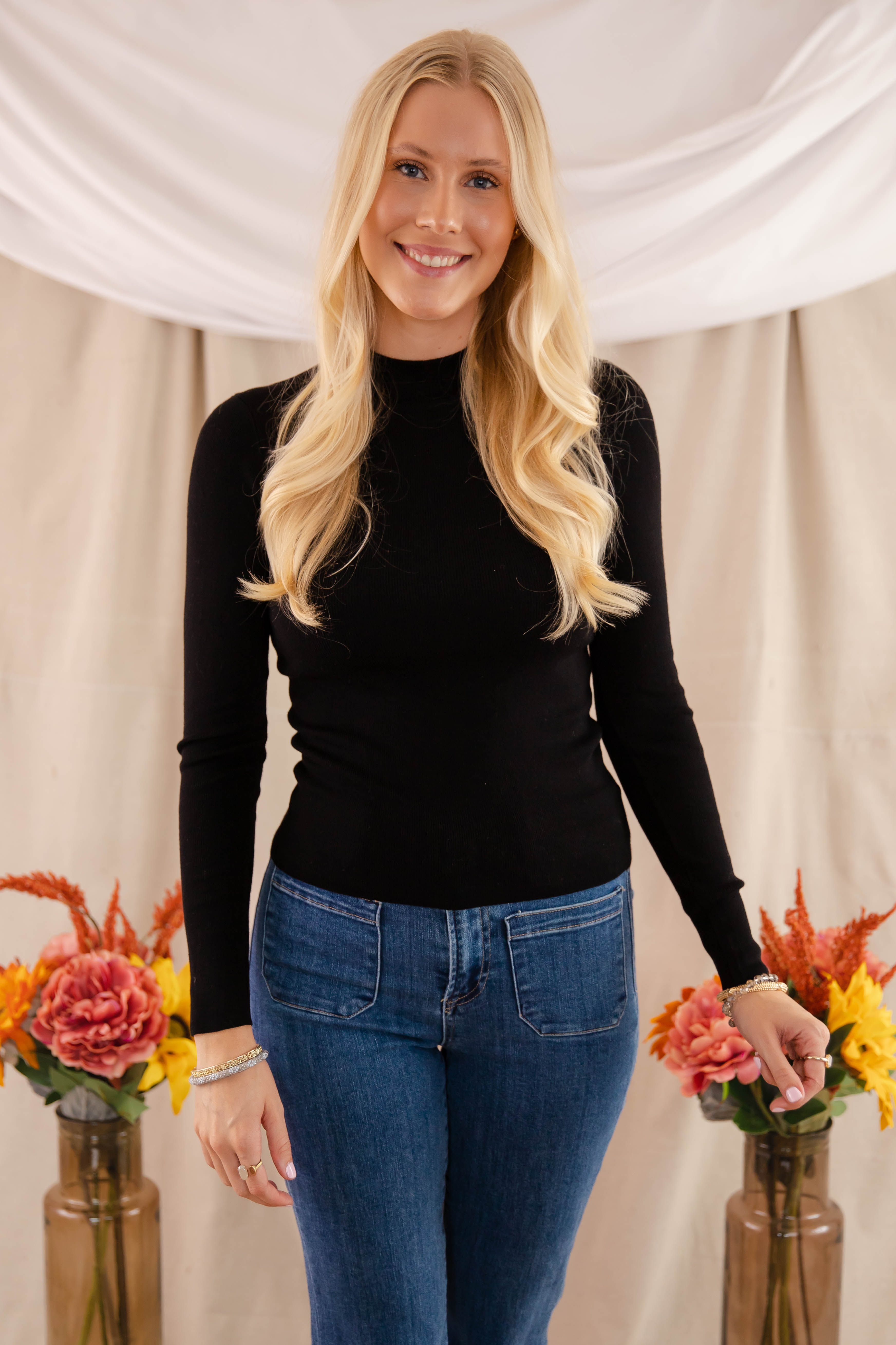 FINAL SALE: Underneath This Persona Ribbed Top-Black