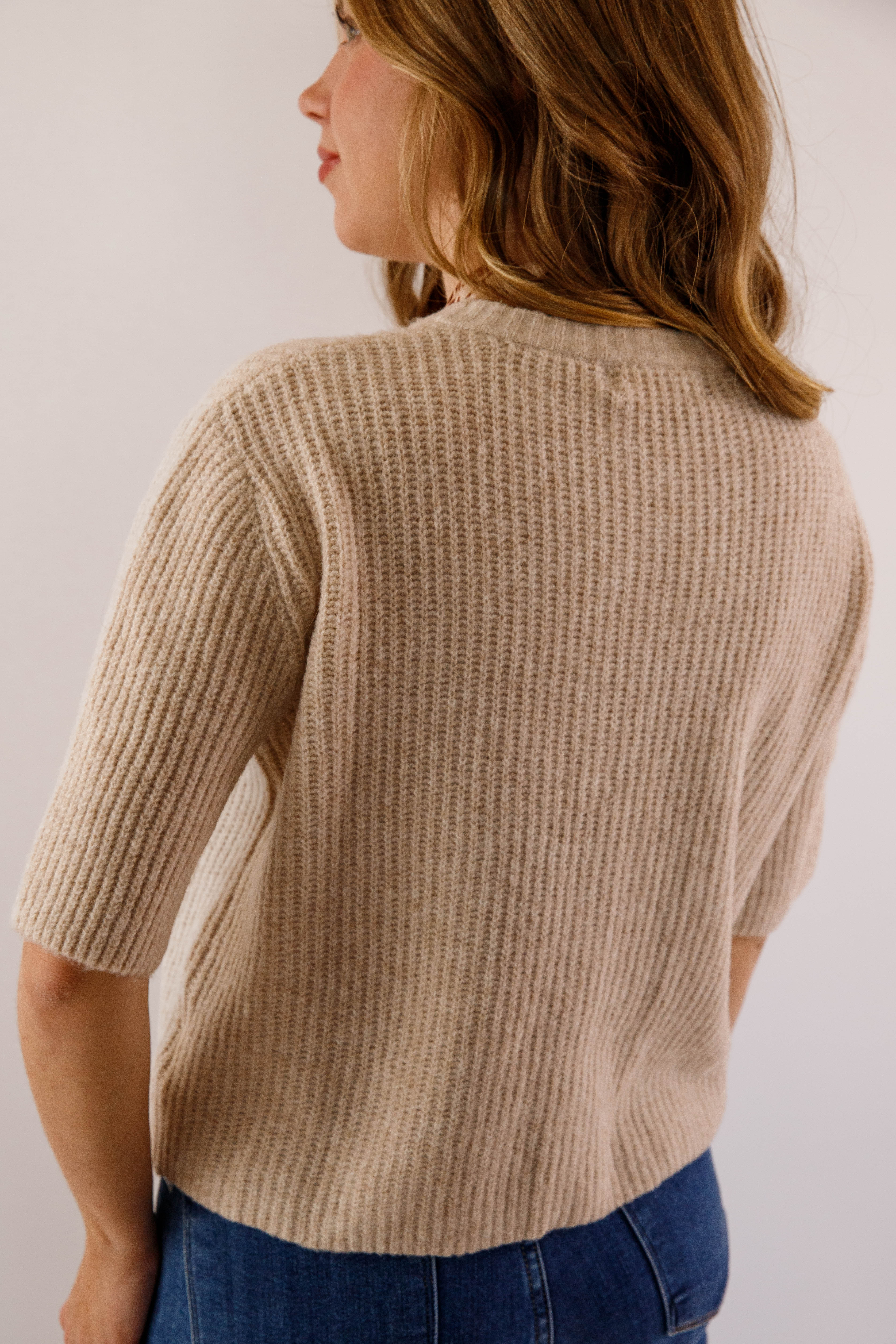 Right On Time Cardigan-Taupe