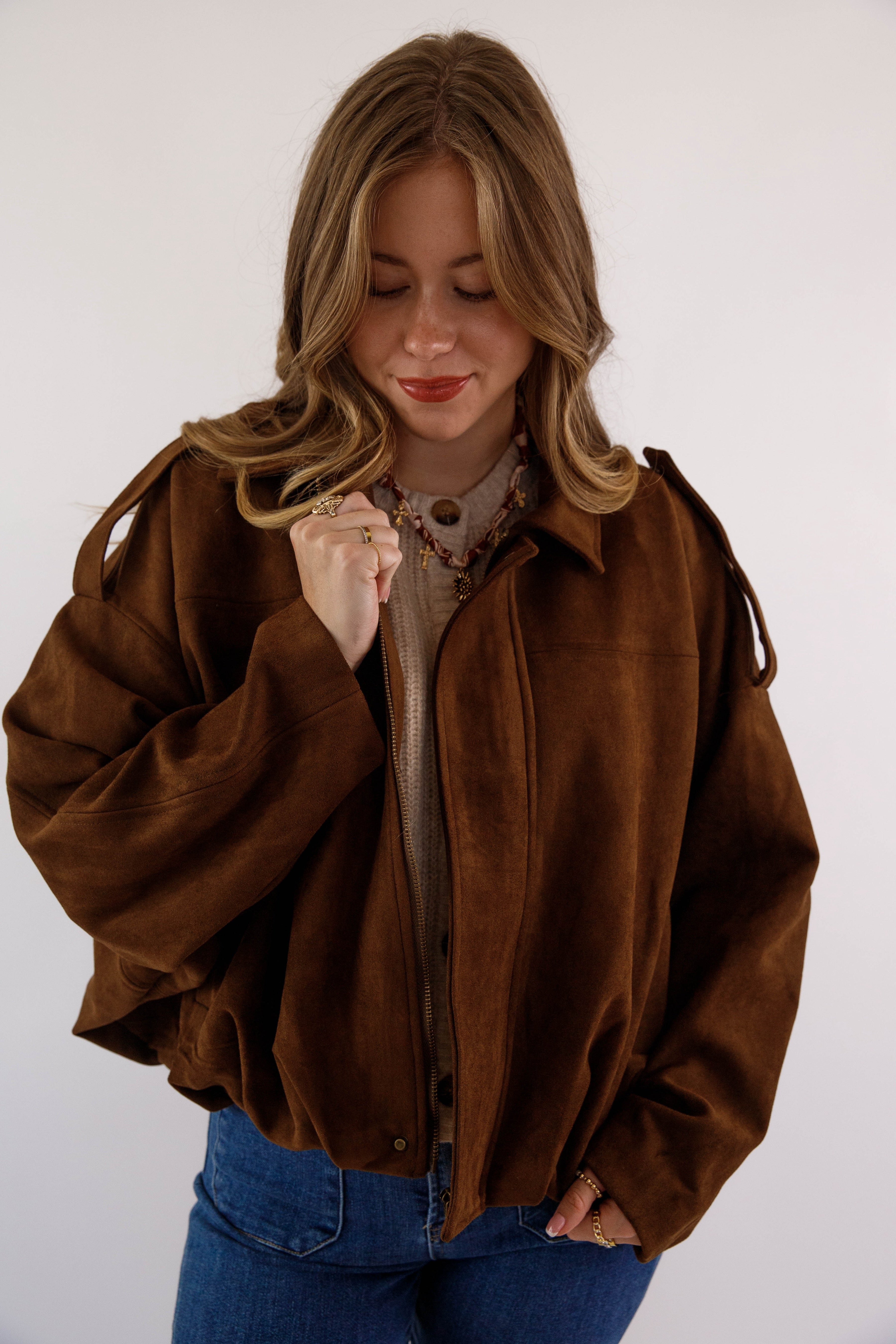 Not So Complicated Faux Suede Jacket