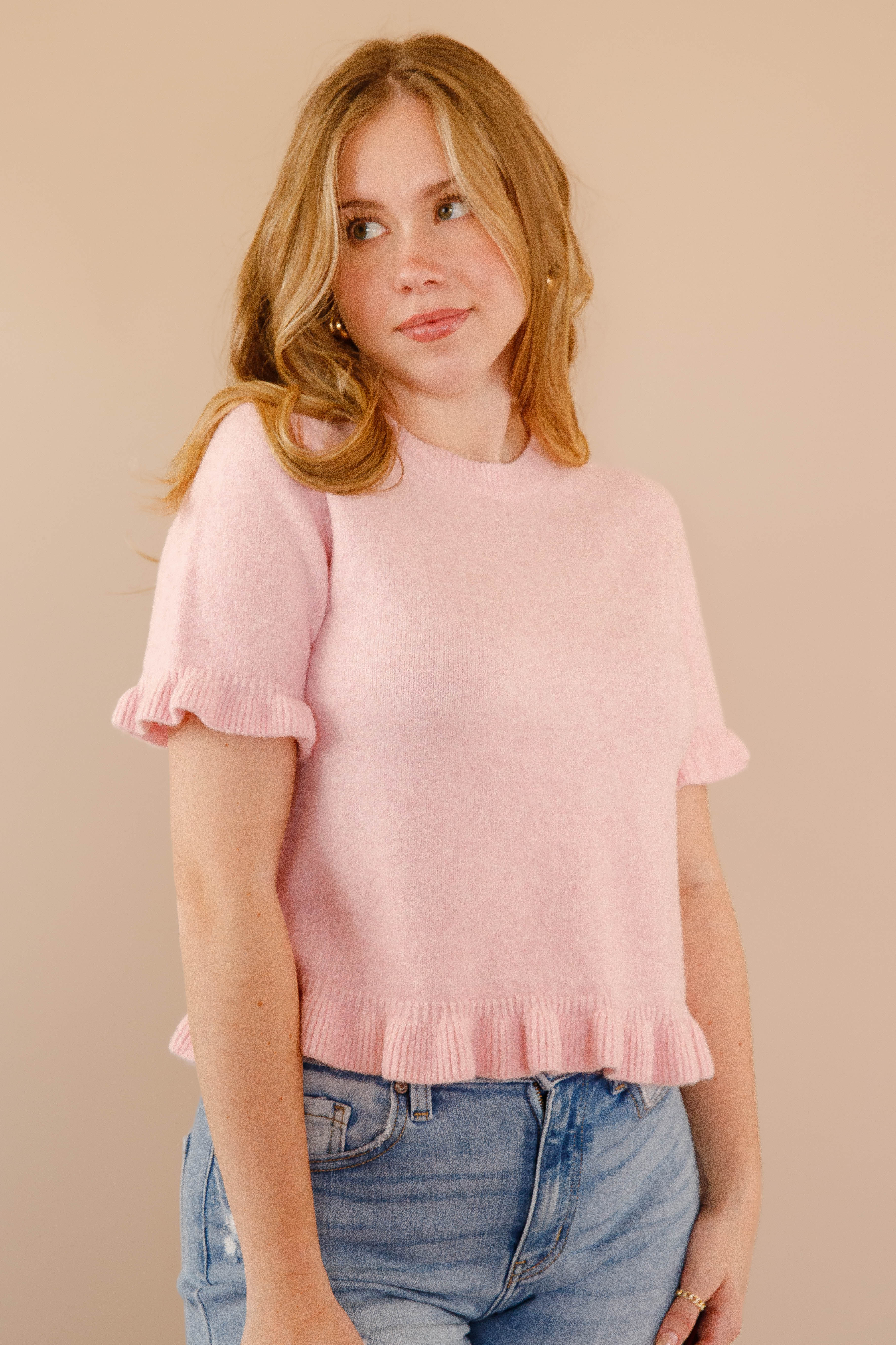 Well Written Sweater-Blush