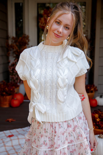 RESTOCK: On My Way Home Sweater Vest-Ivory