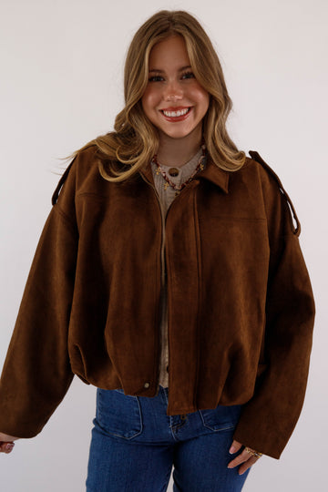 Not So Complicated Faux Suede Jacket