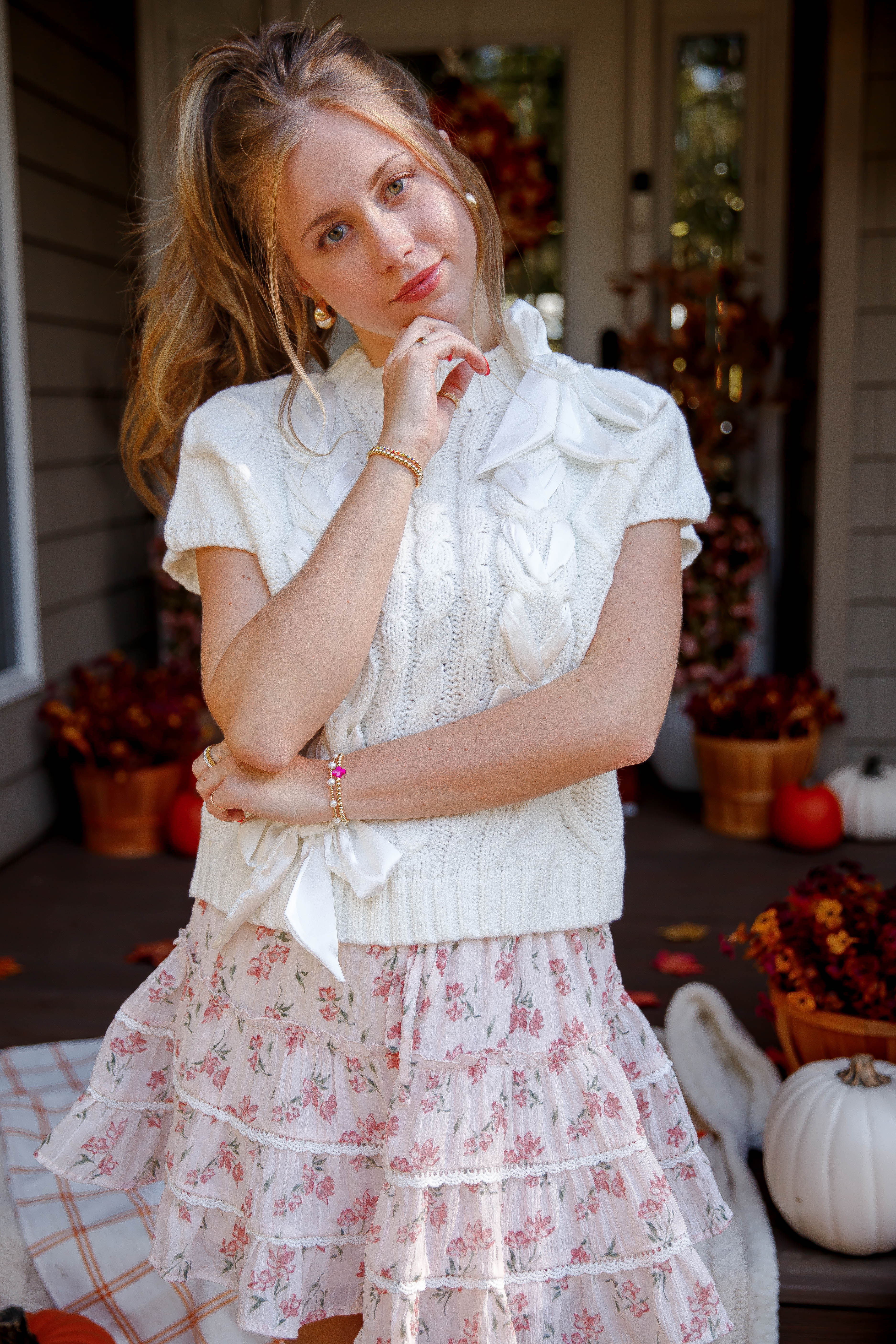 RESTOCK: On My Way Home Sweater Vest-Ivory