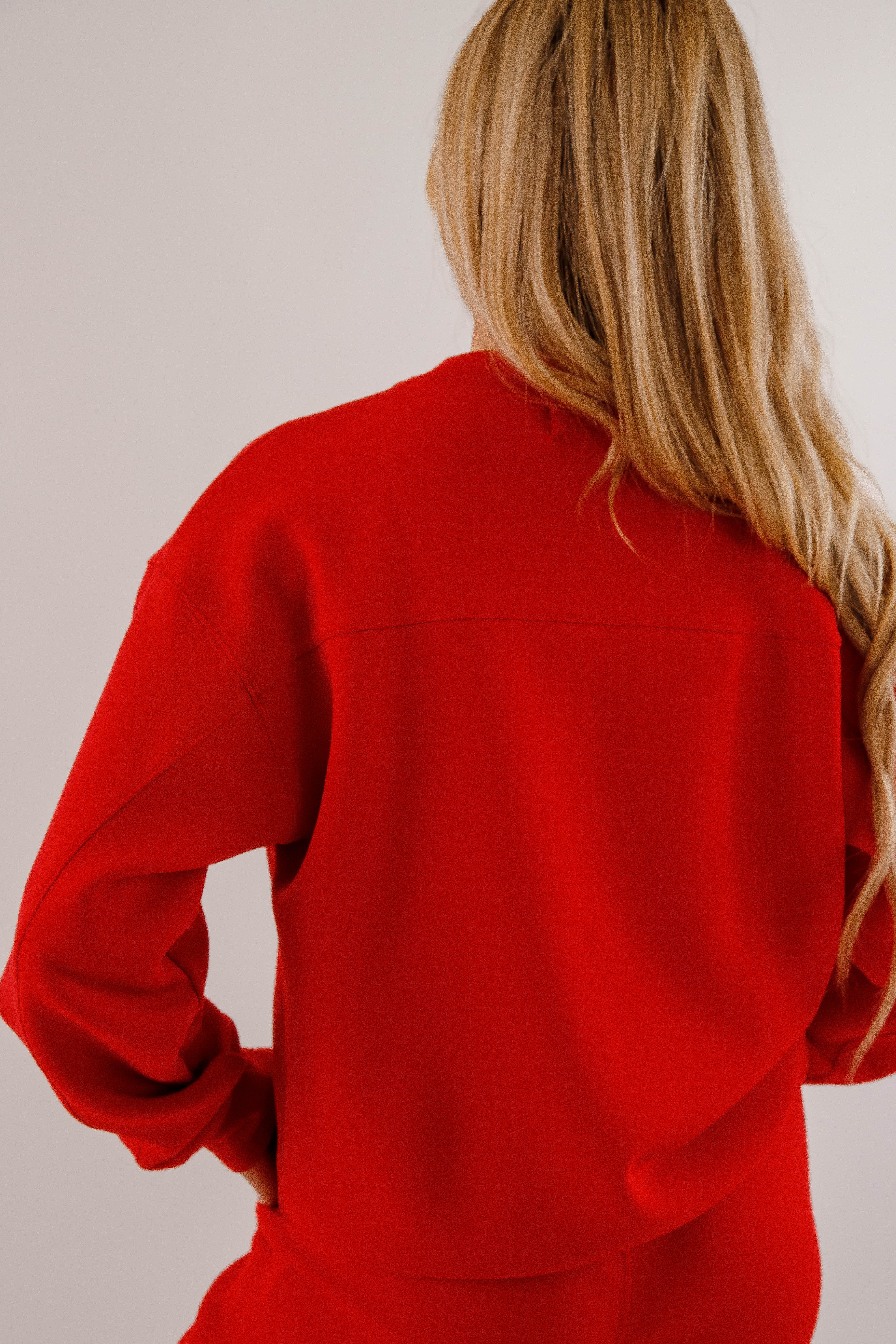Gathering Miles Pullover-Red