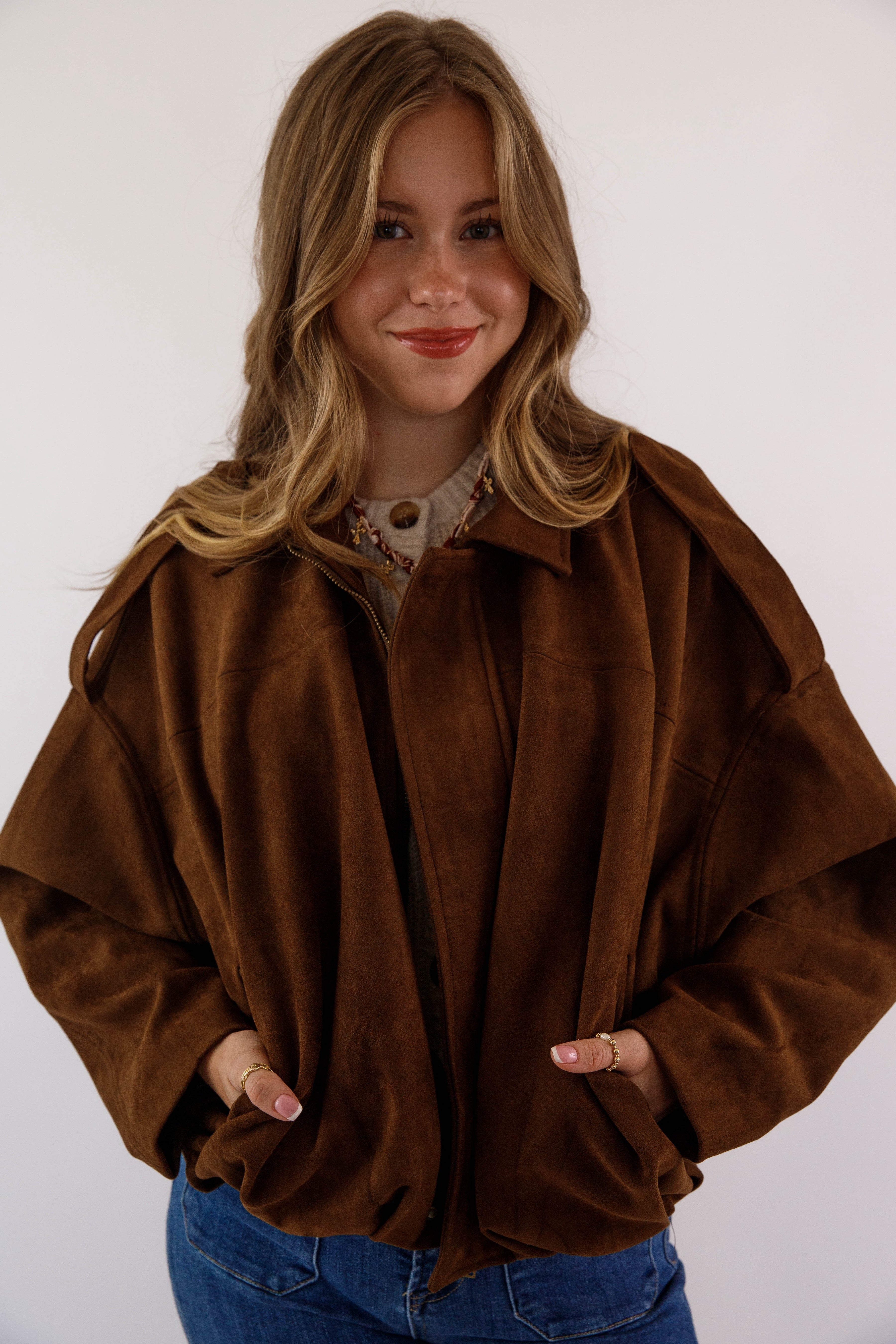 Not So Complicated Faux Suede Jacket
