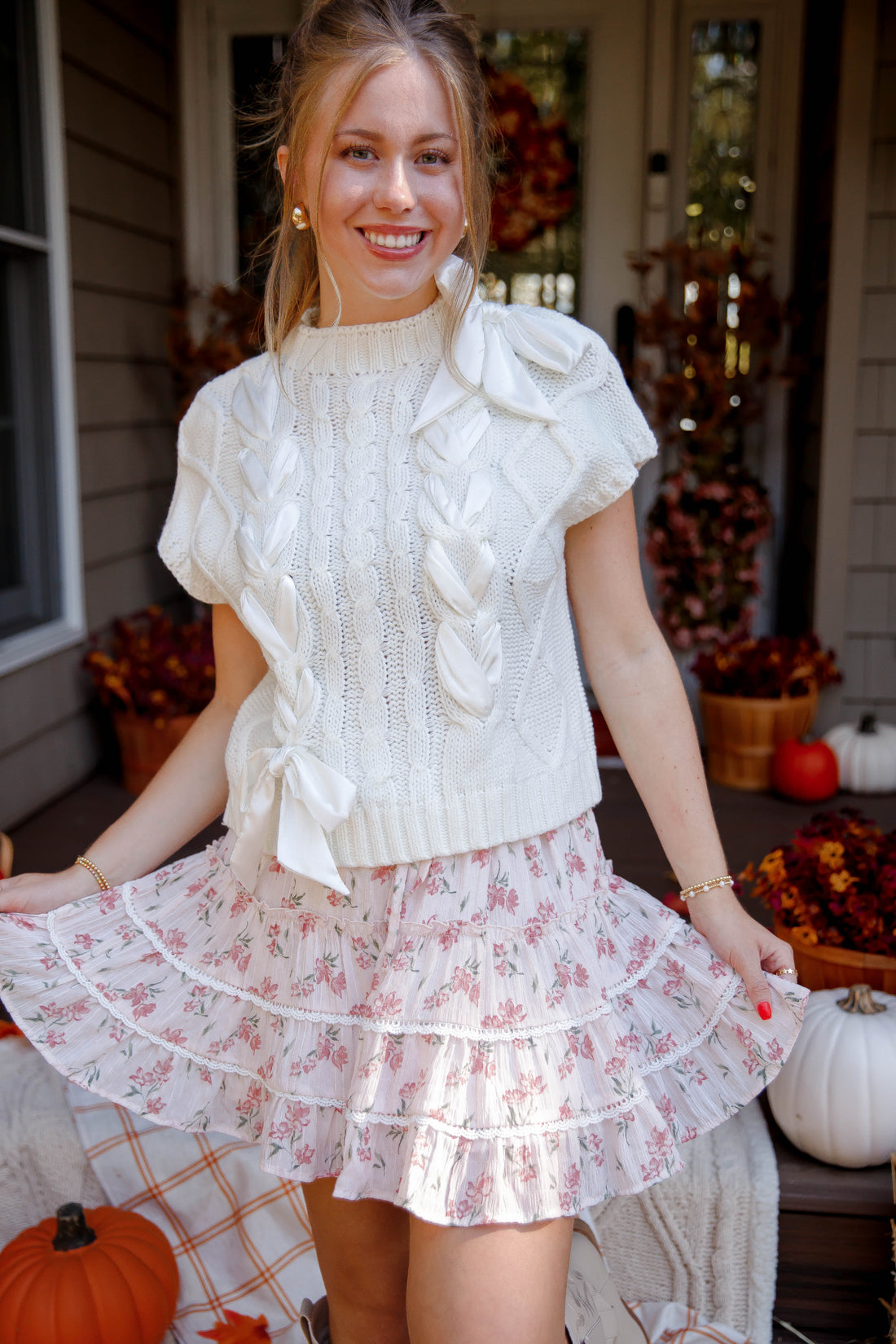 RESTOCK: On My Way Home Sweater Vest-Ivory