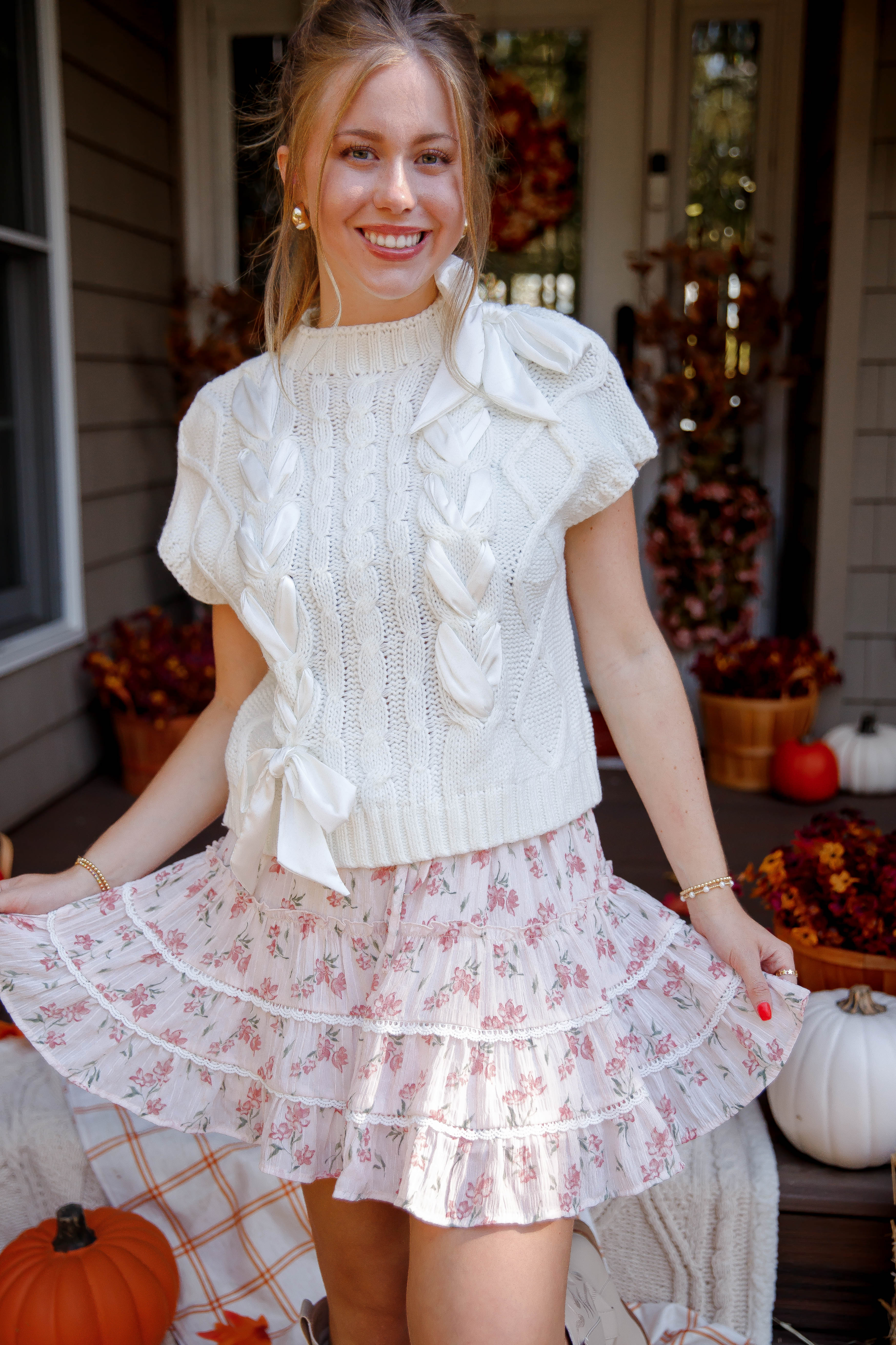 RESTOCK: On My Way Home Sweater Vest-Ivory
